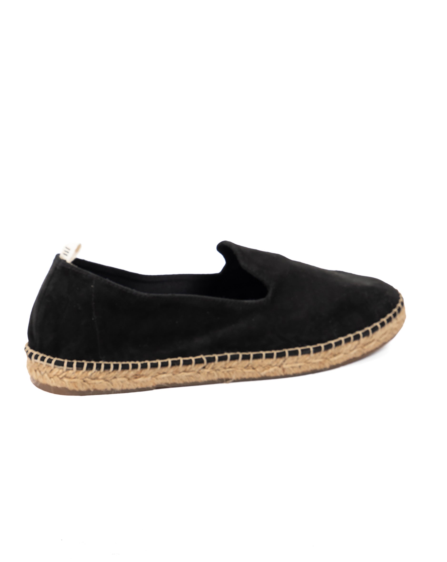 Athènes - espadrille en daim noir