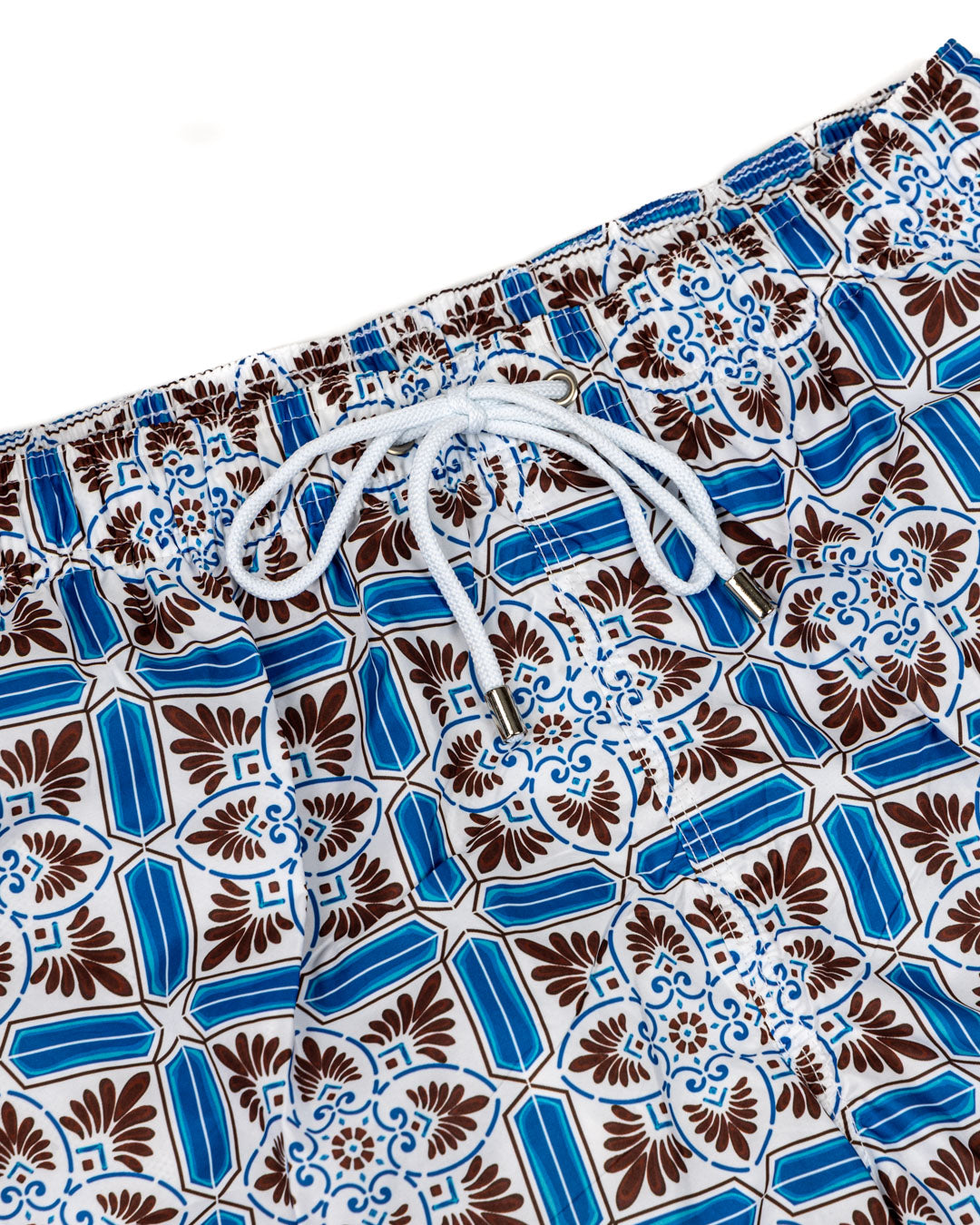 Swimsuit - Brown majolica pattern