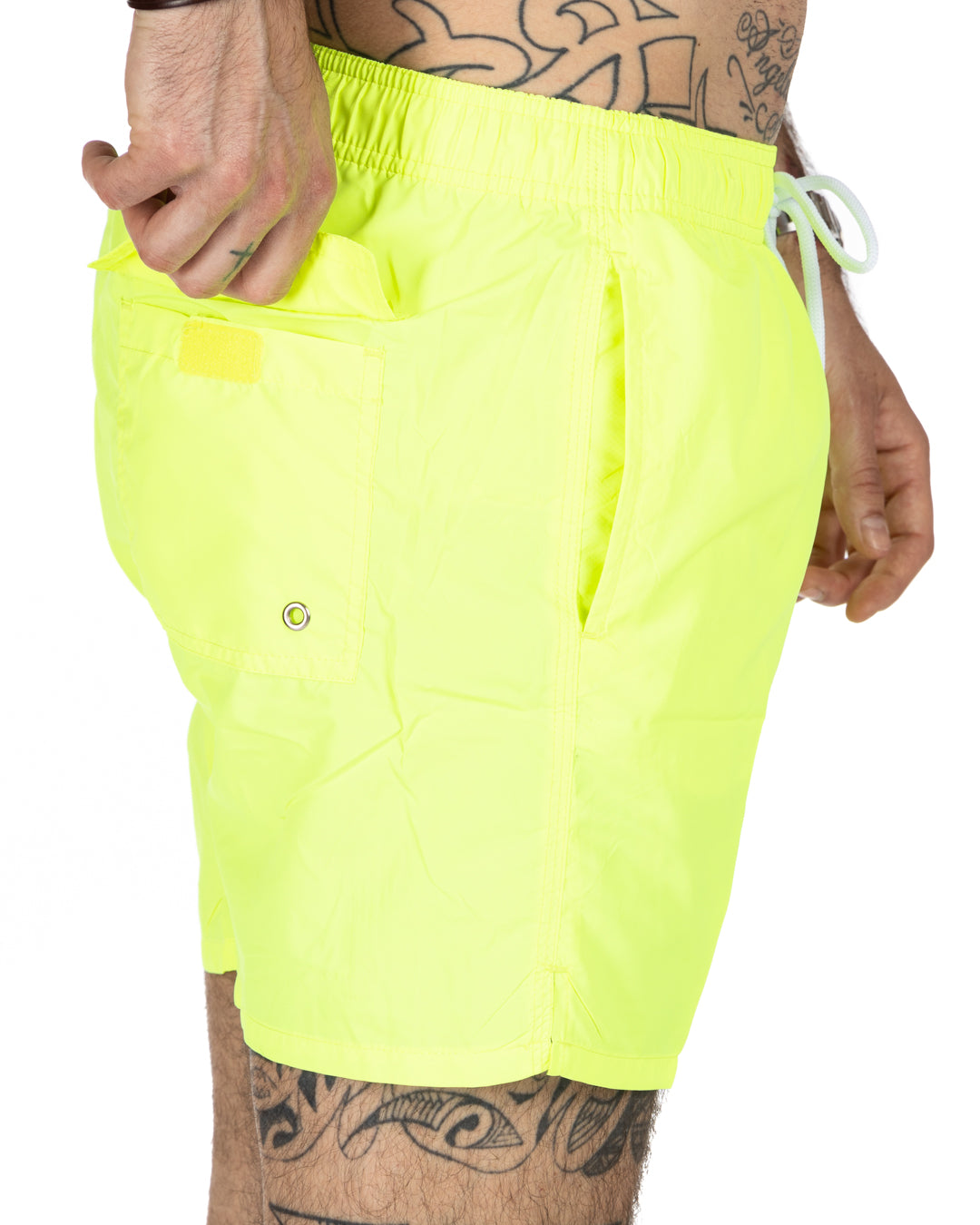 Swimsuit - Solid fluorescent yellow color