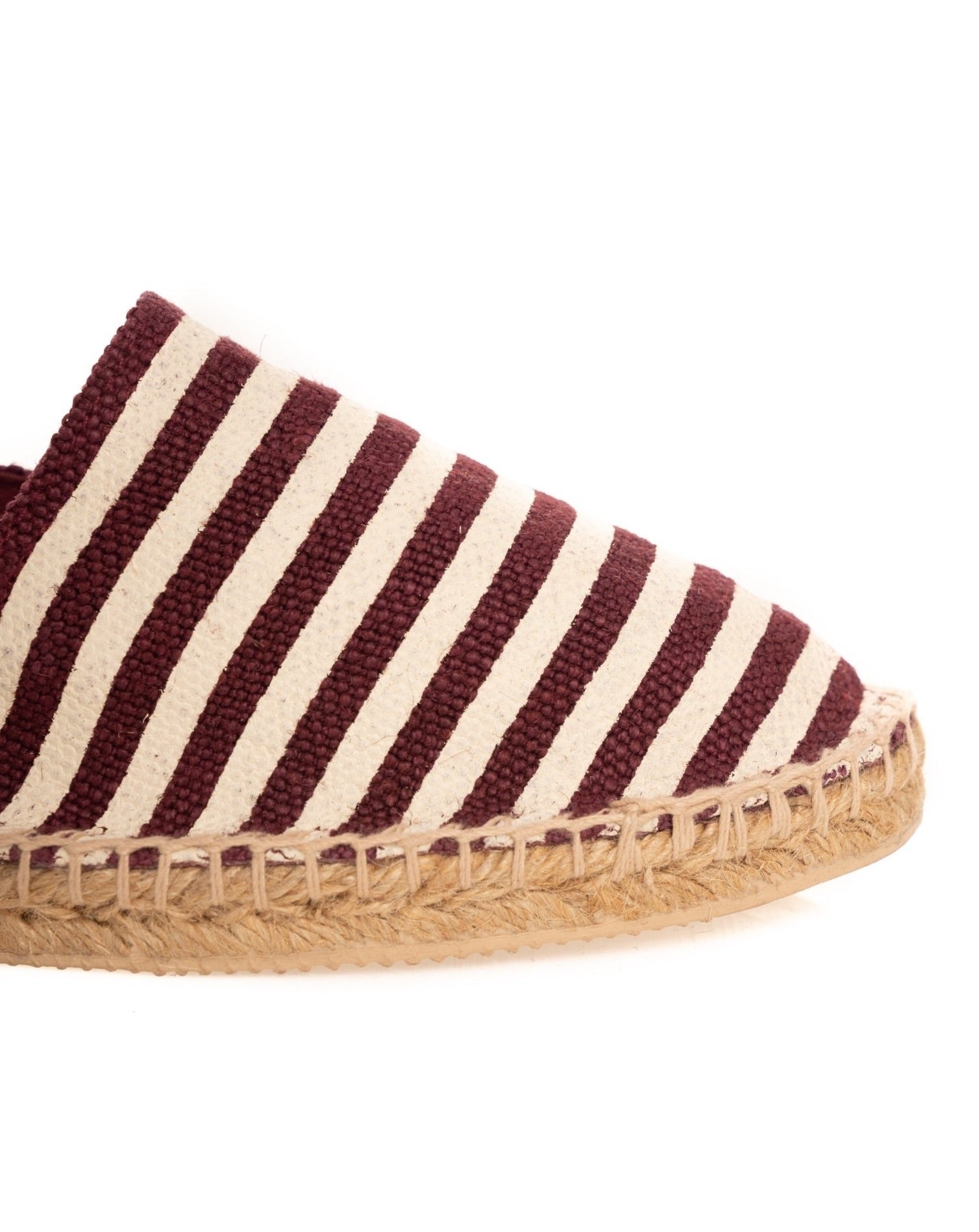 ESPADRILLES À RAYURES BORDEAUX