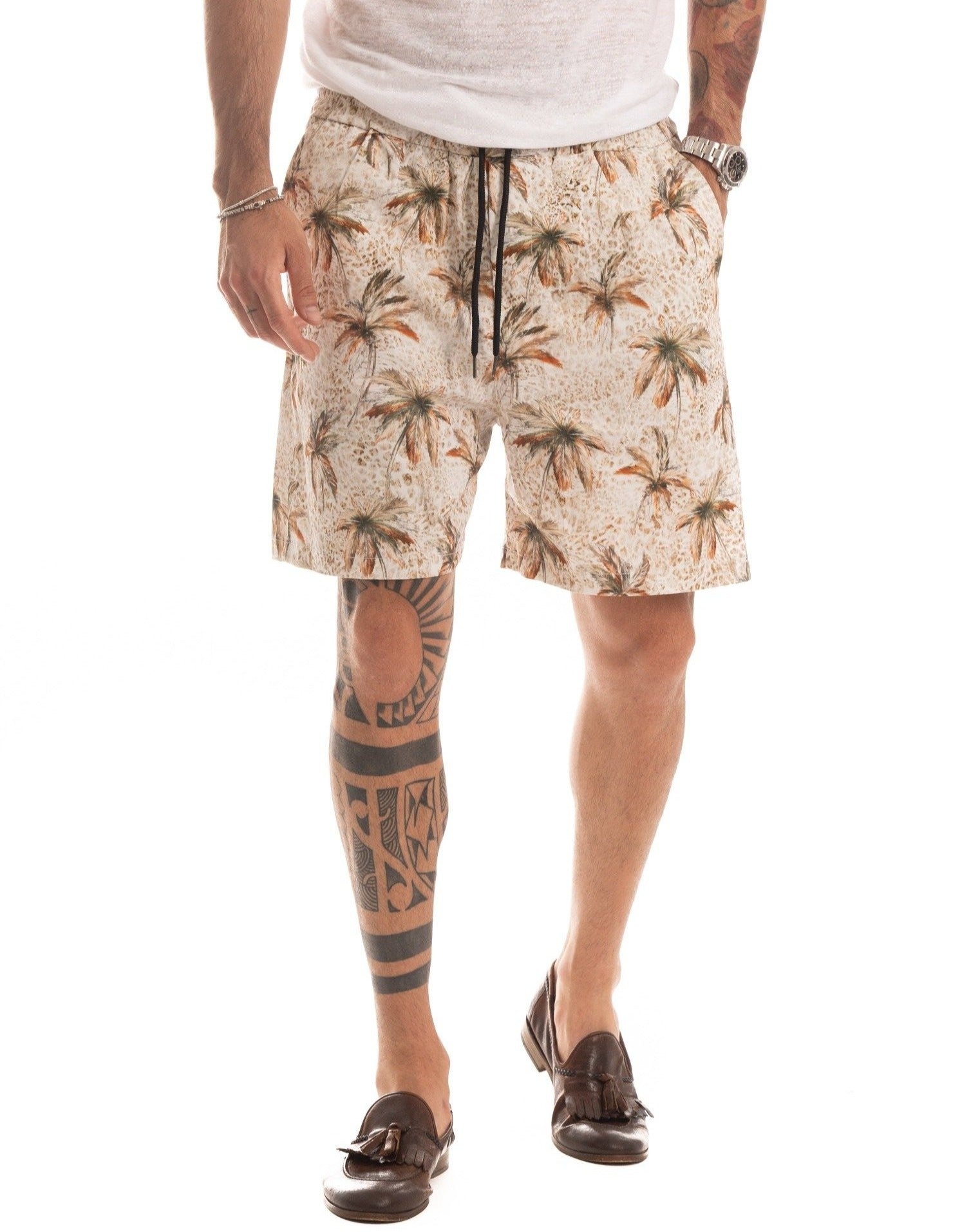 LOS ANGELES - COTTON BERMUDA SHORTS