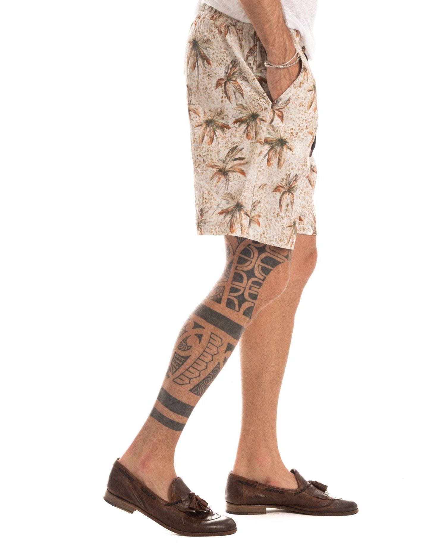 LOS ANGELES - COTTON BERMUDA SHORTS
