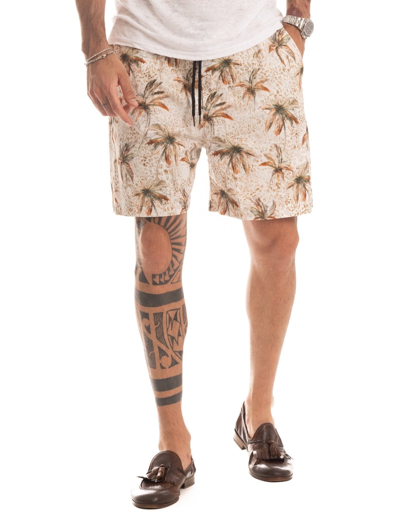 LOS ANGELES - COTTON BERMUDA SHORTS