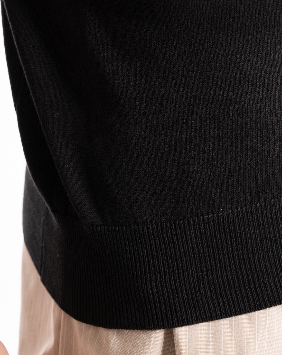 Roger - polo en maille noir