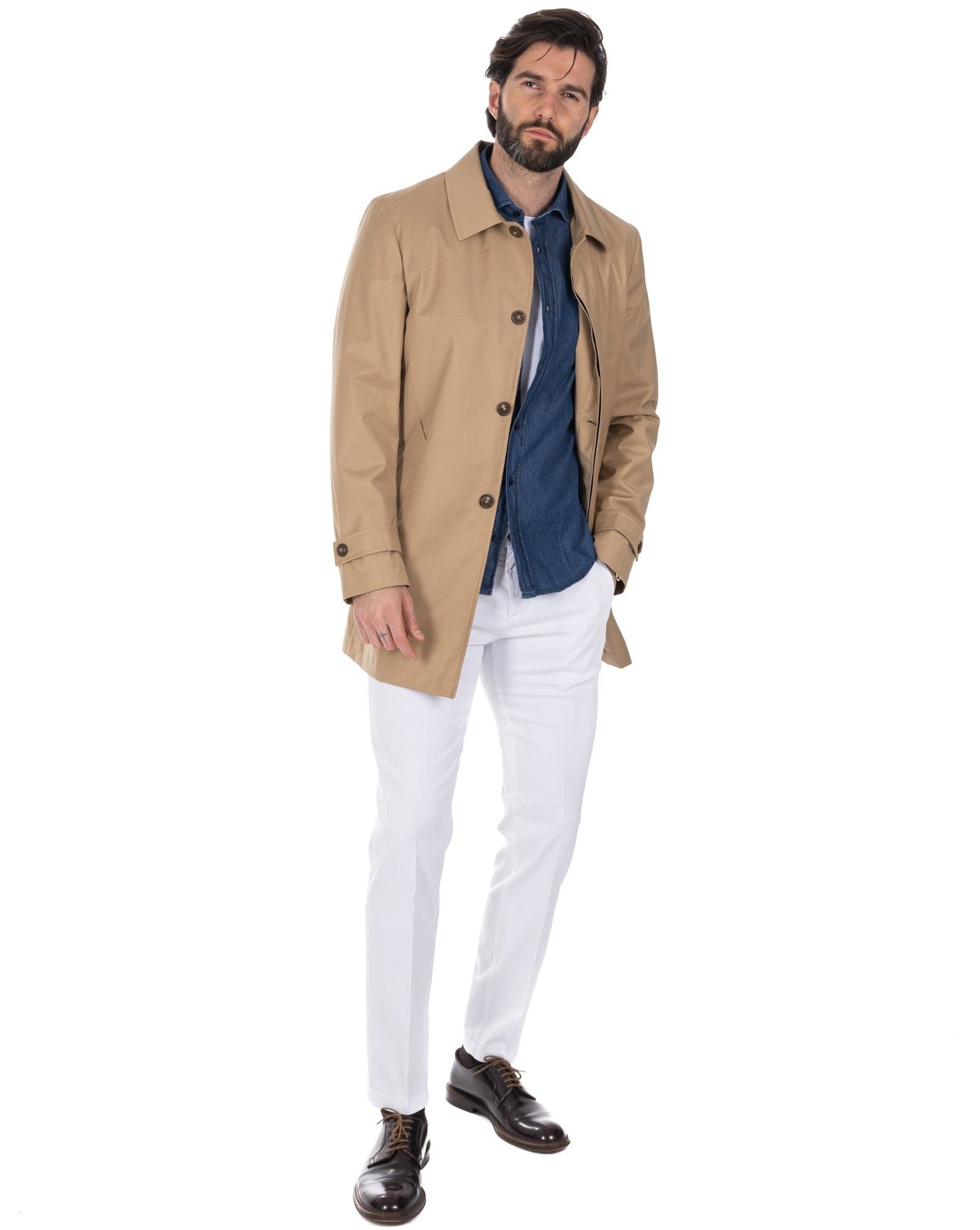 Mantua - beige unlined trench coat