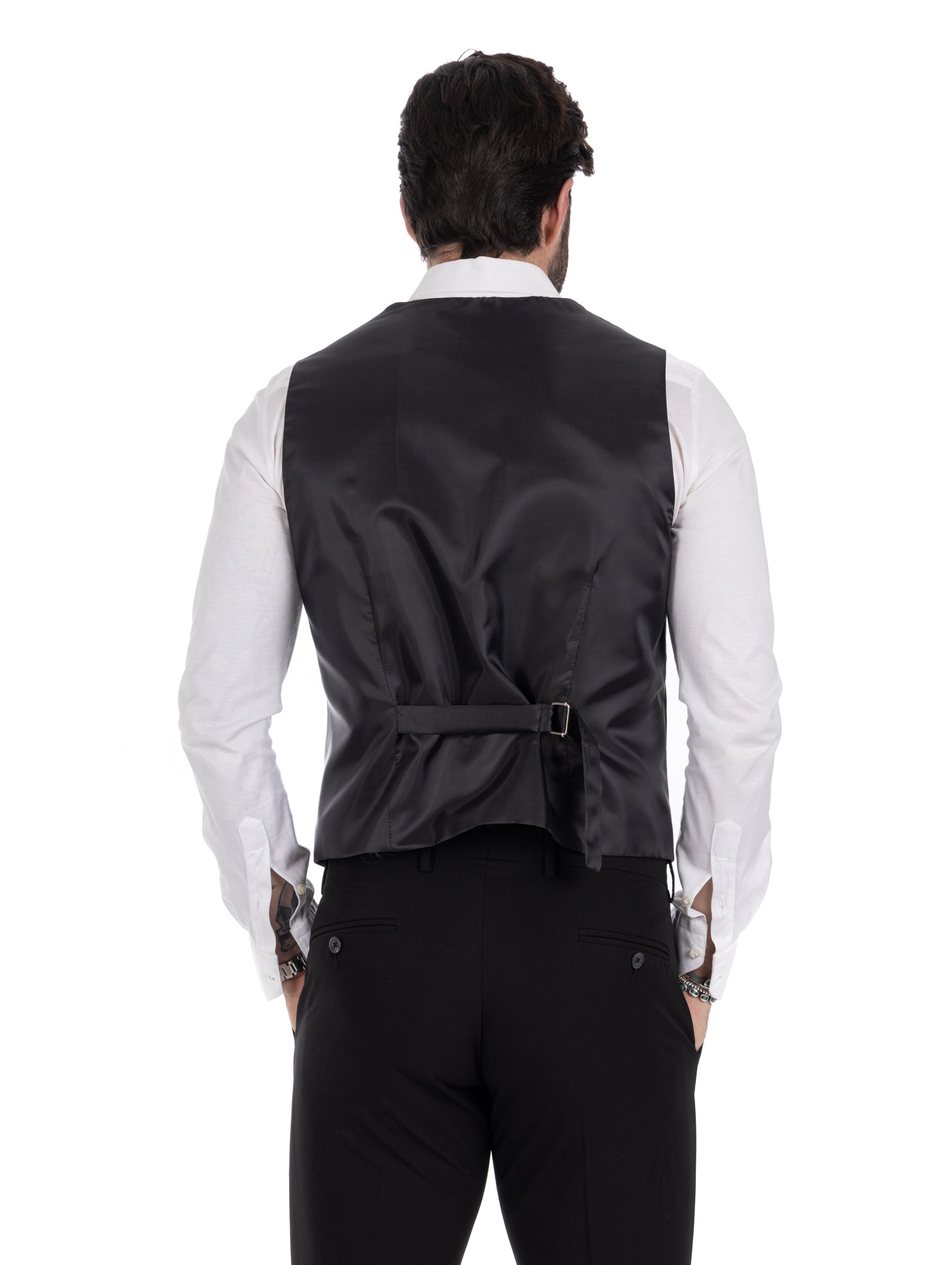 Dresda - gilet monopetto nero
