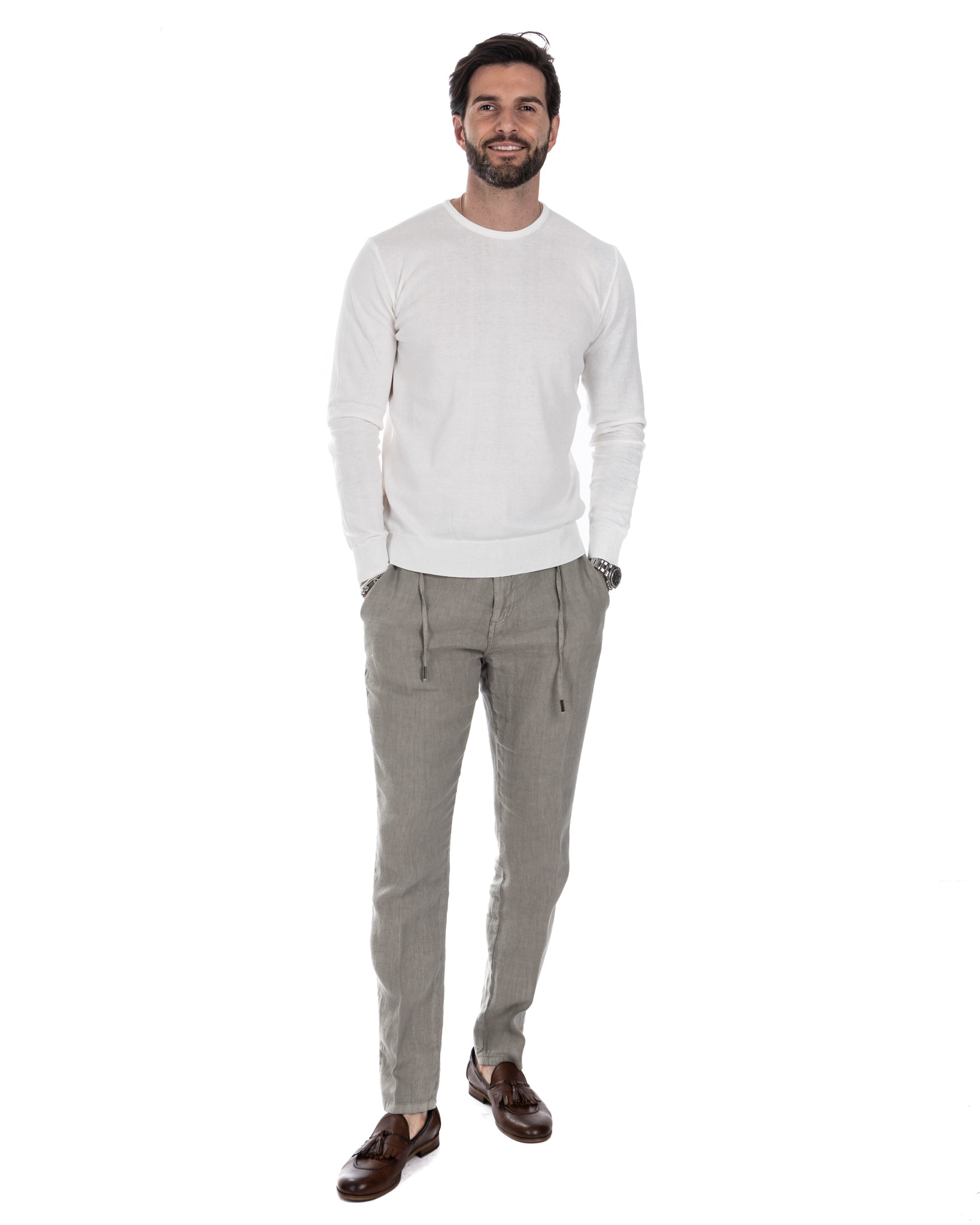 Daniil - cream cotton sweater