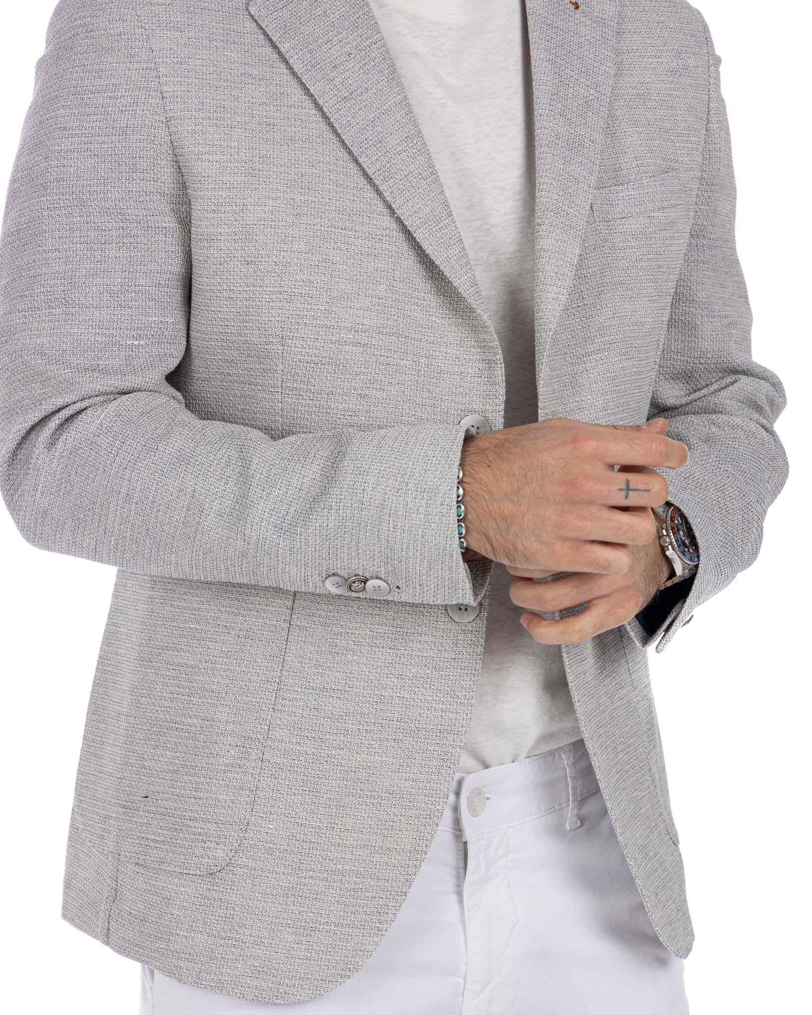 Locorotondo - cream single-breasted jacket