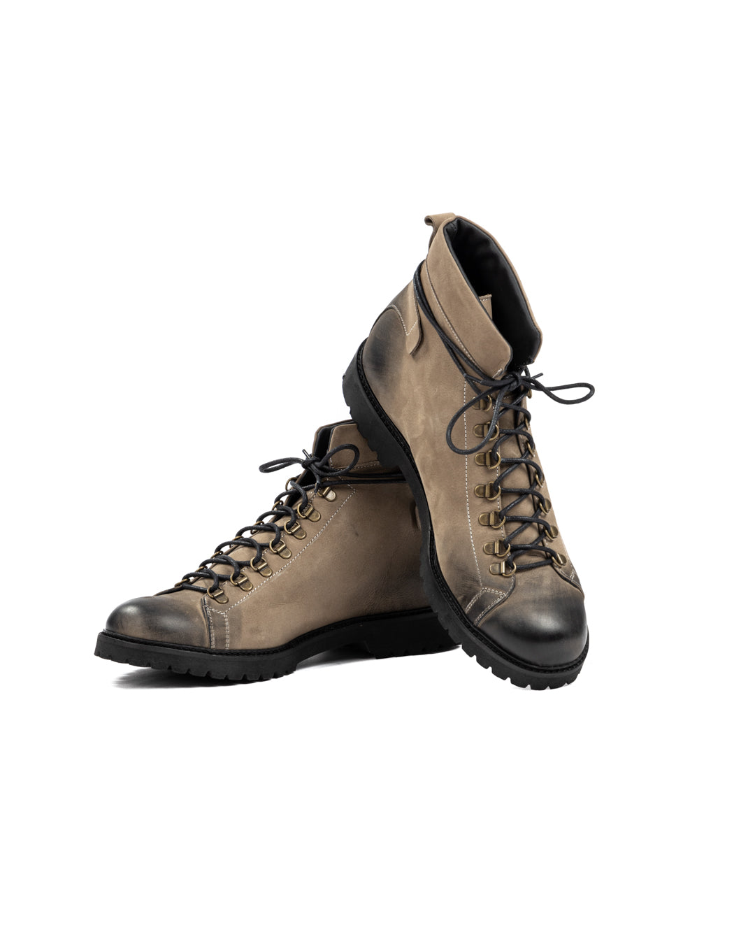 APOLLO - MUD NUBUCK LEATHER ANKLE BOOT