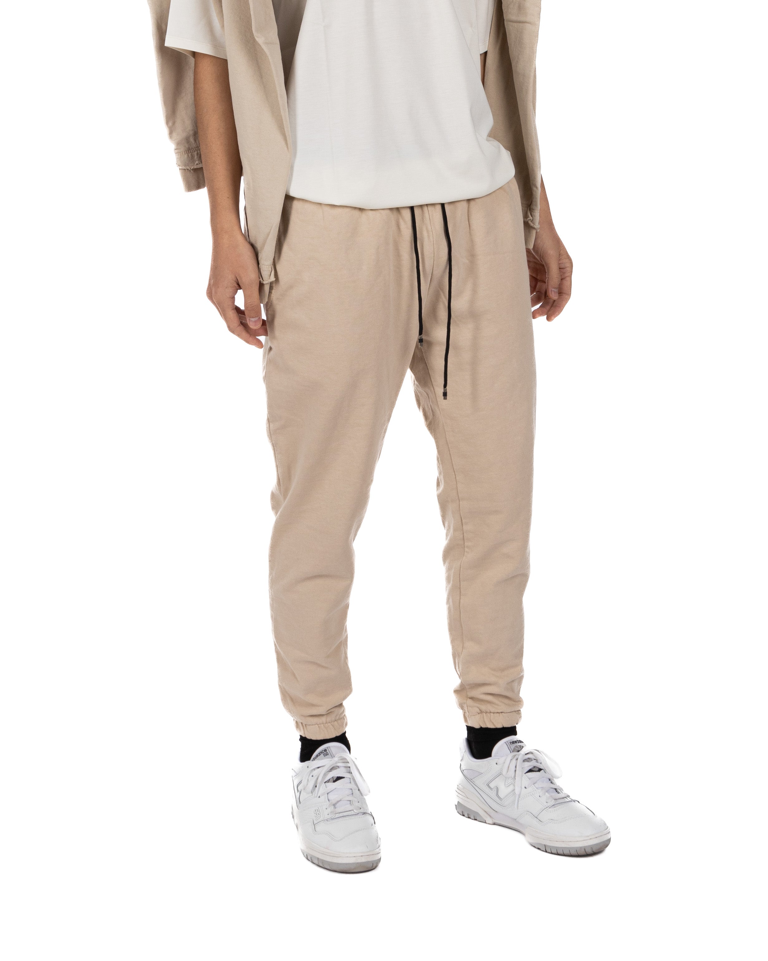 Hans - beige tracksuit trousers