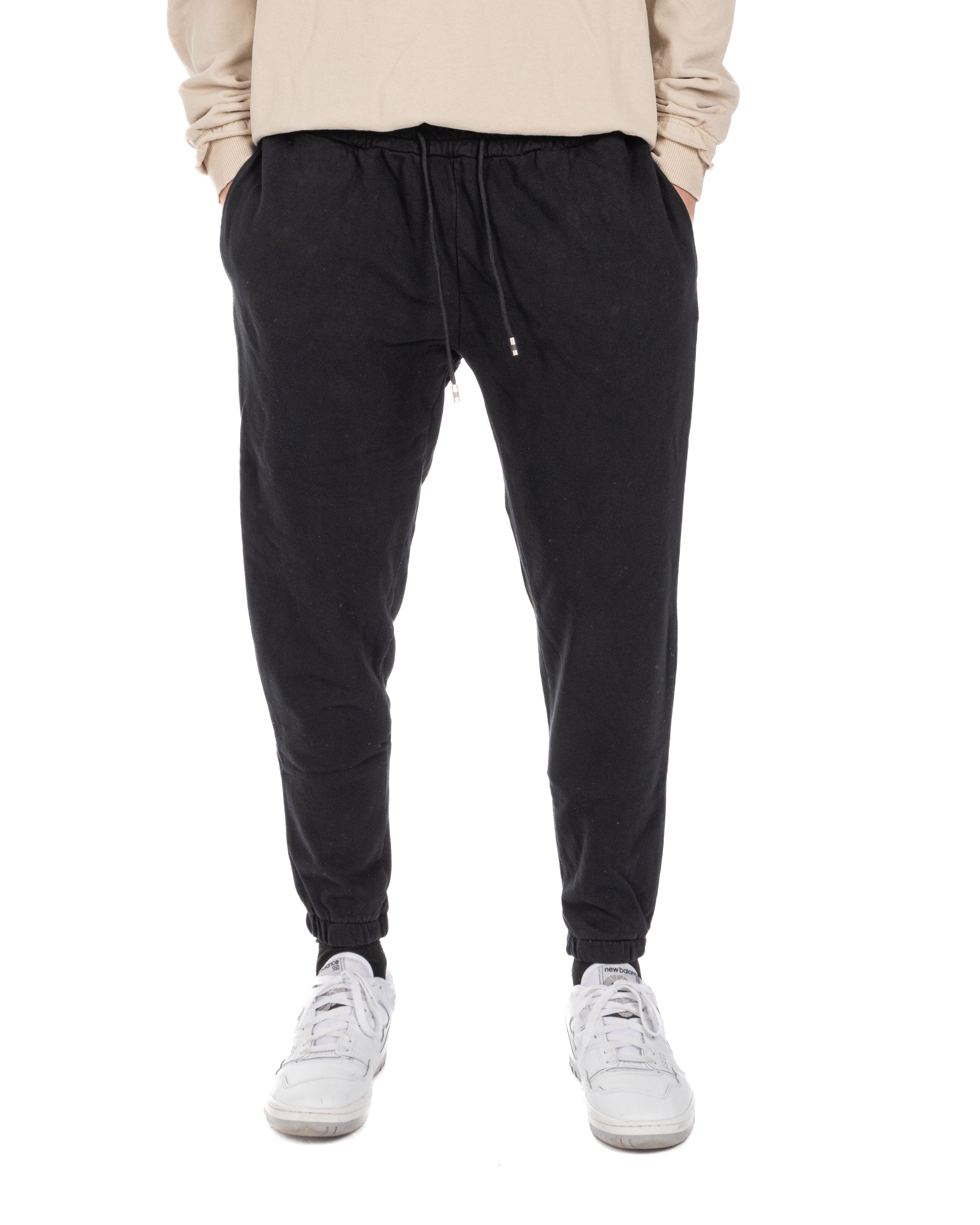 Hans - black tracksuit trousers