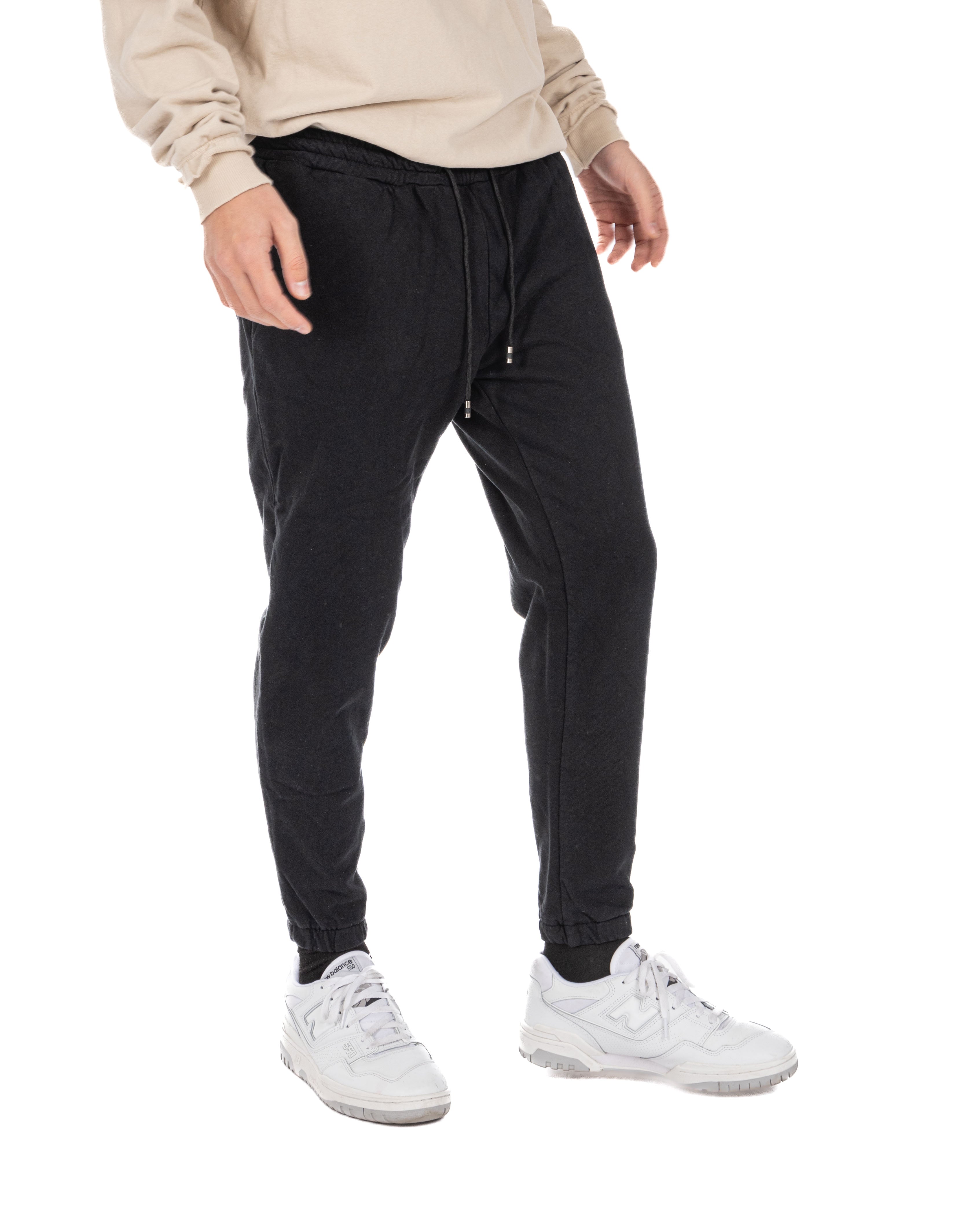 Hans - black tracksuit trousers