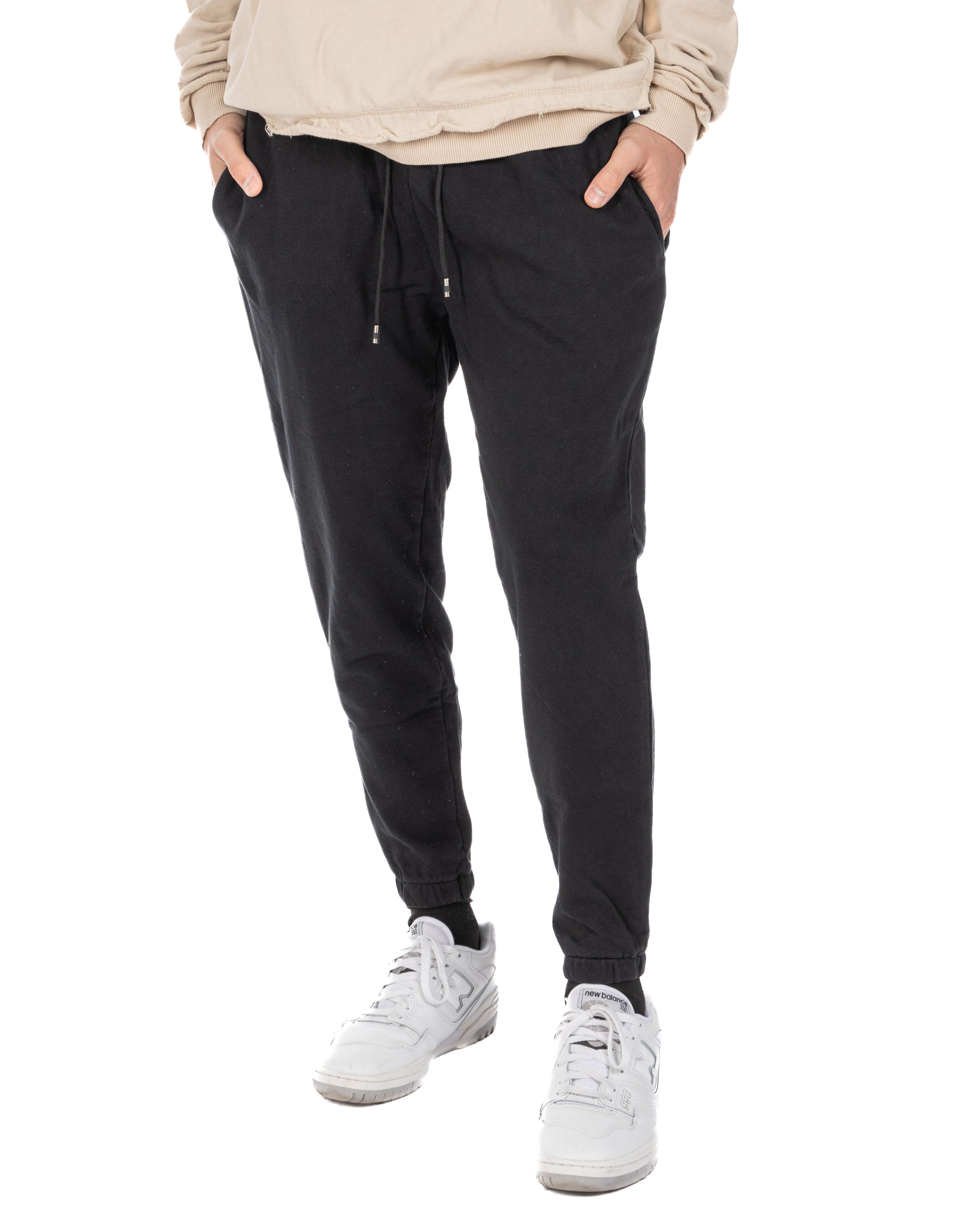 Hans - black tracksuit trousers