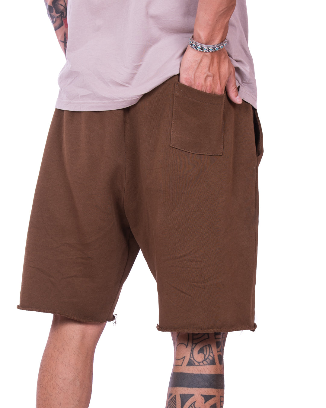 Mike - brown bermuda tracksuit