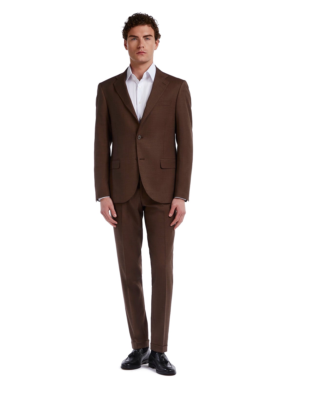 Sydney brown pinstripe suit
