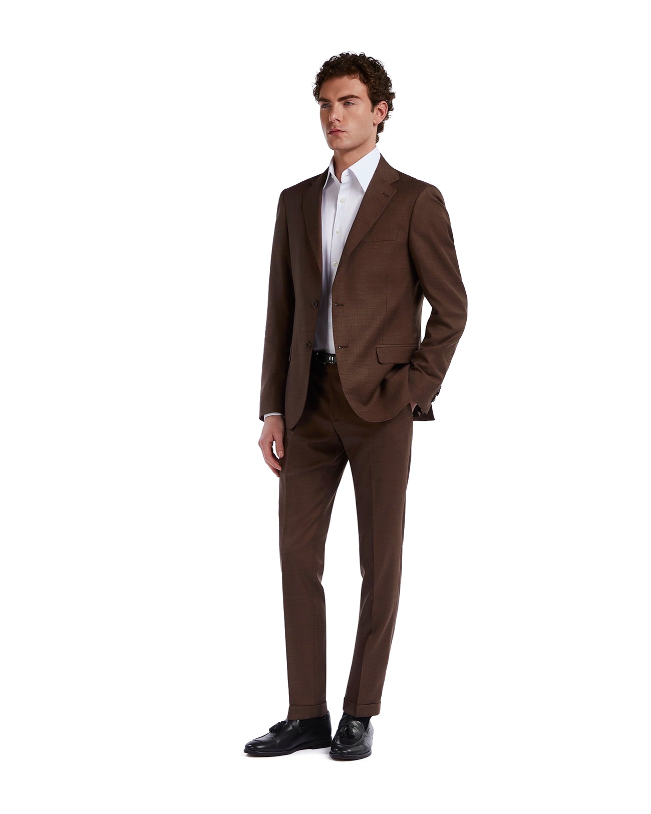 Traje Sydney grisalla marrón