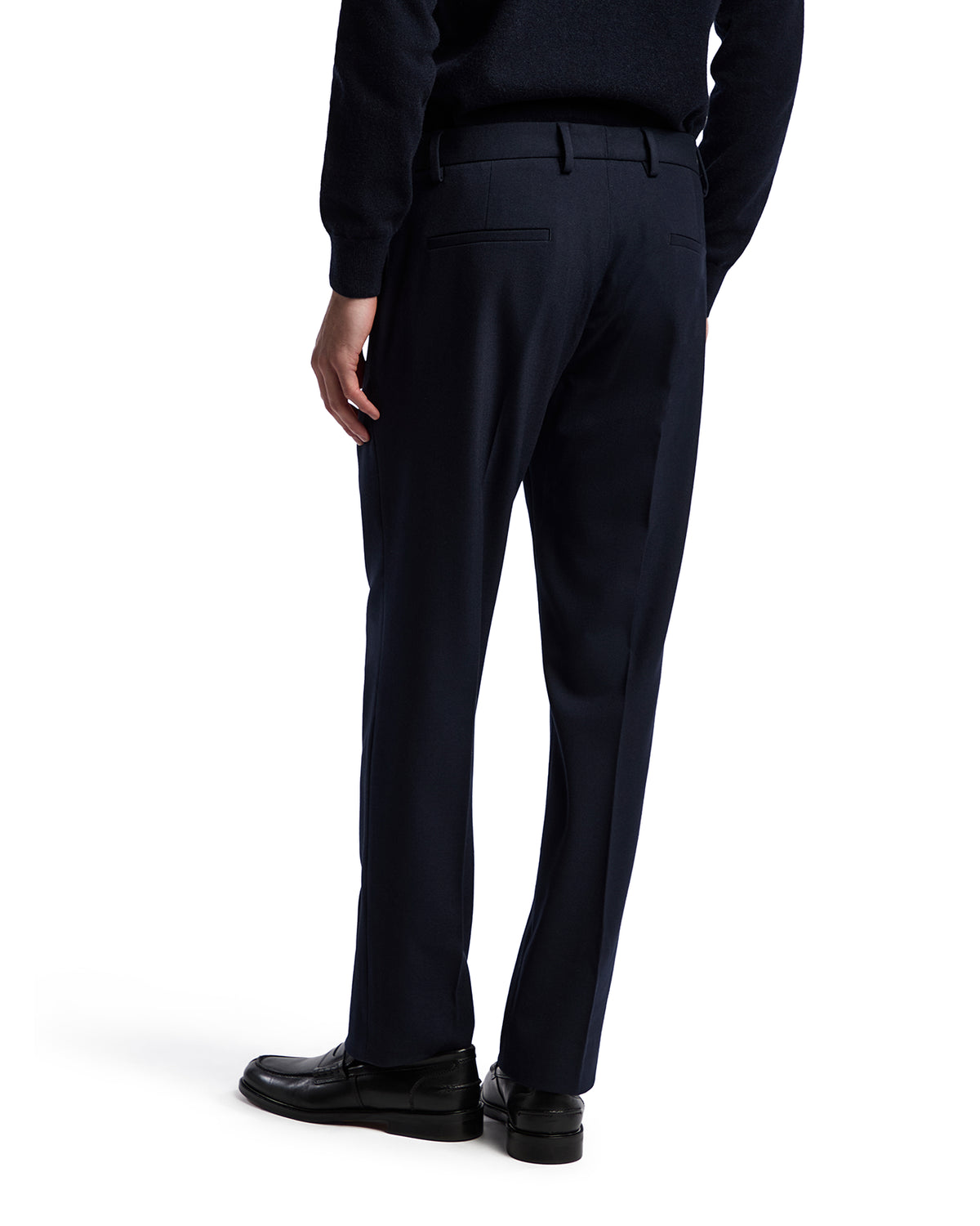 Pantalones Aka de franela azul