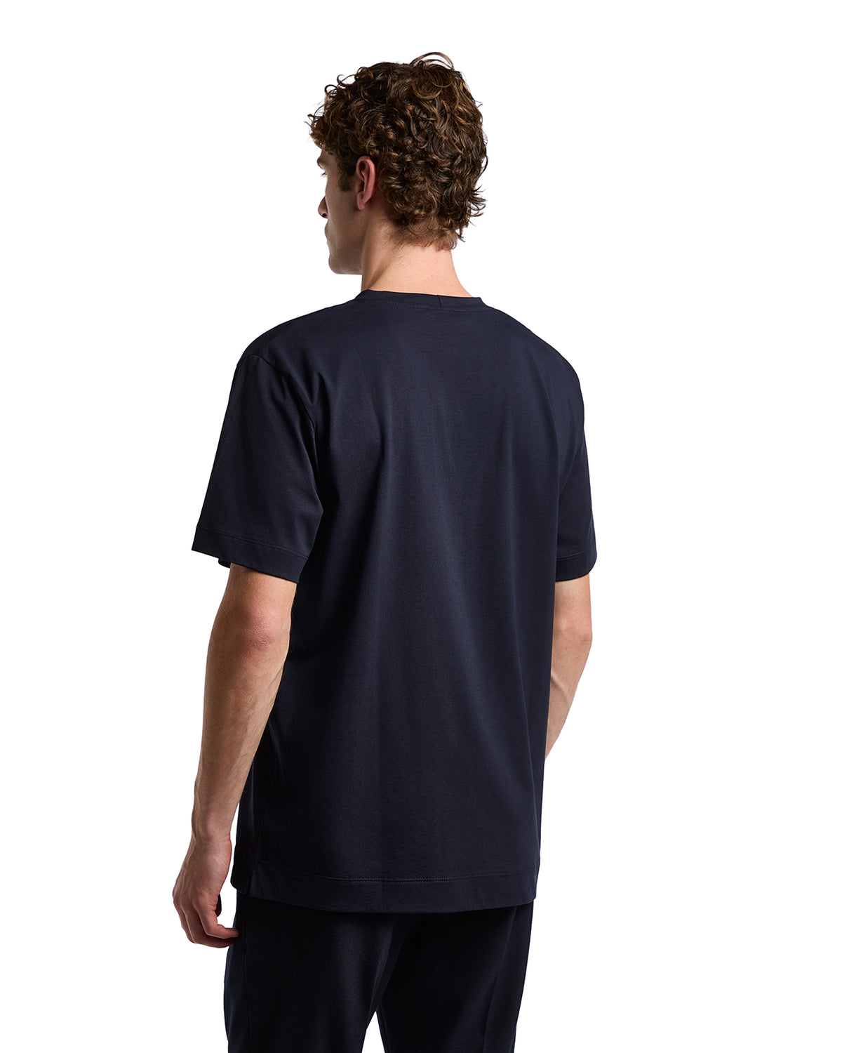 Camiseta de algodón azul Bergen