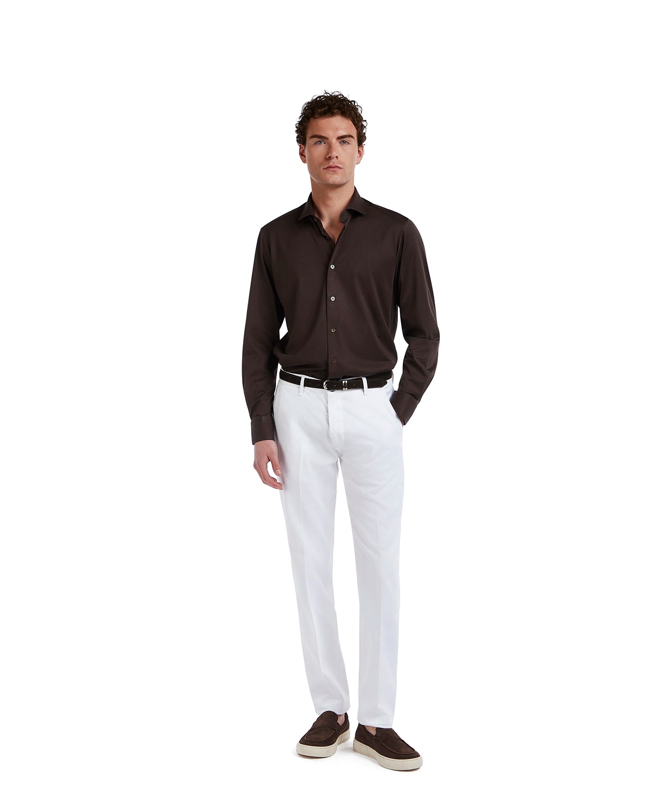 Camicia Miyagi in cotone moro