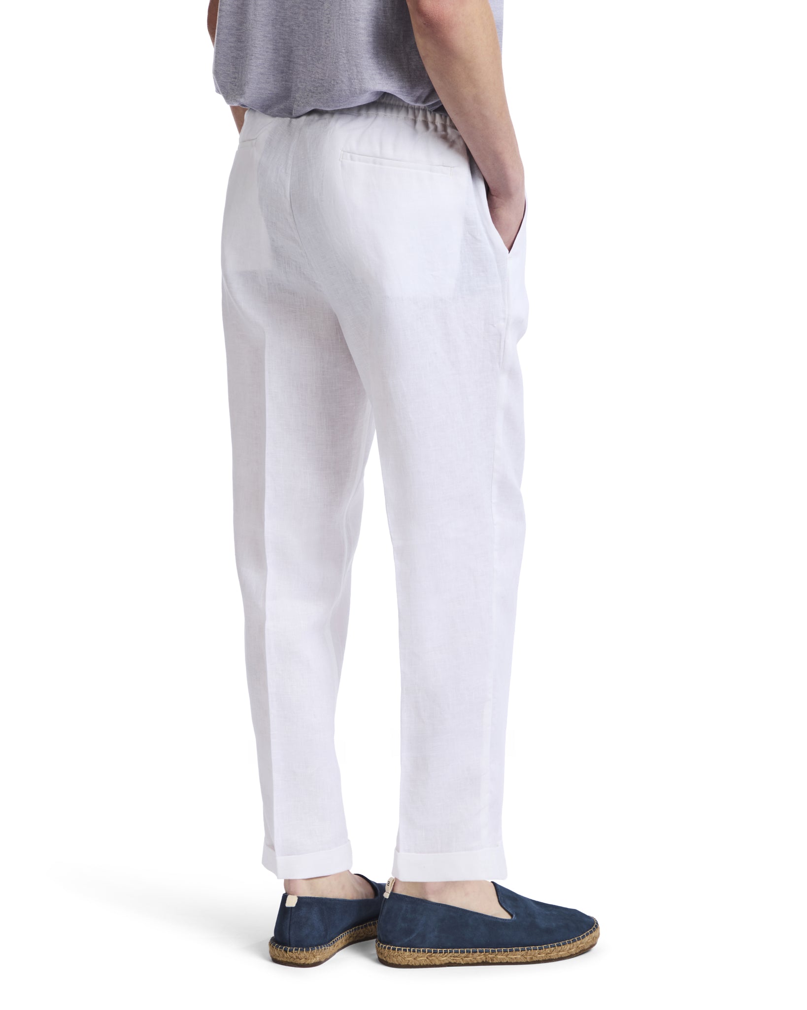 Pantalaccio Sangio in puro lino bianco