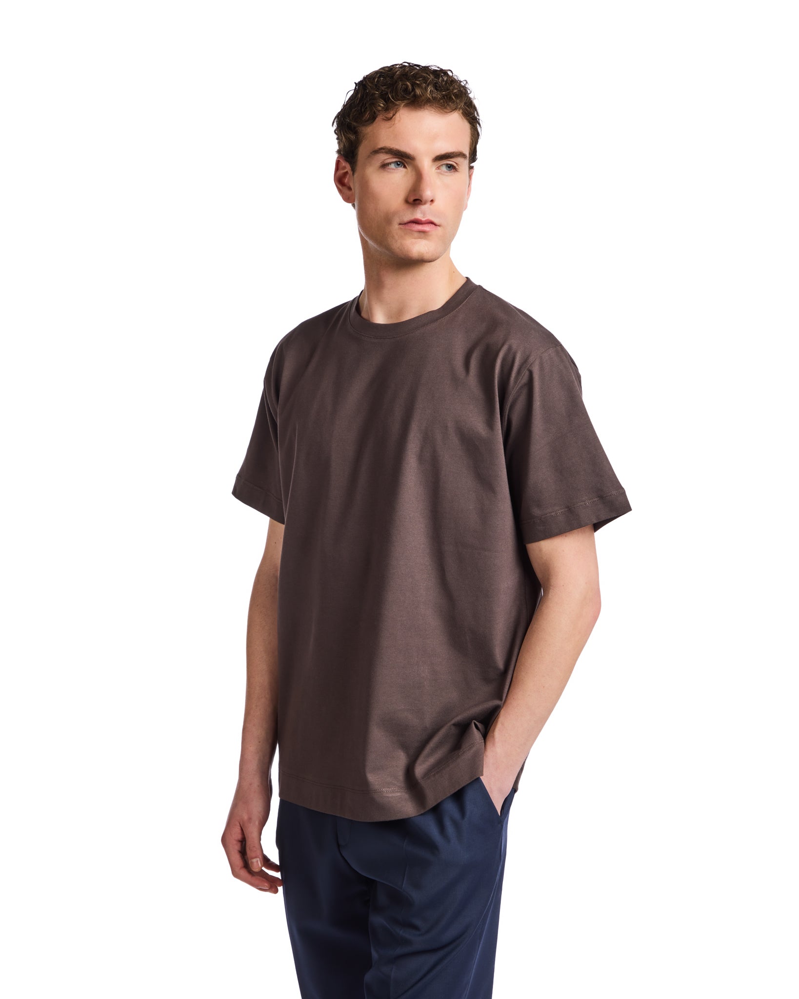 T-shirt Bergen in cotone moro