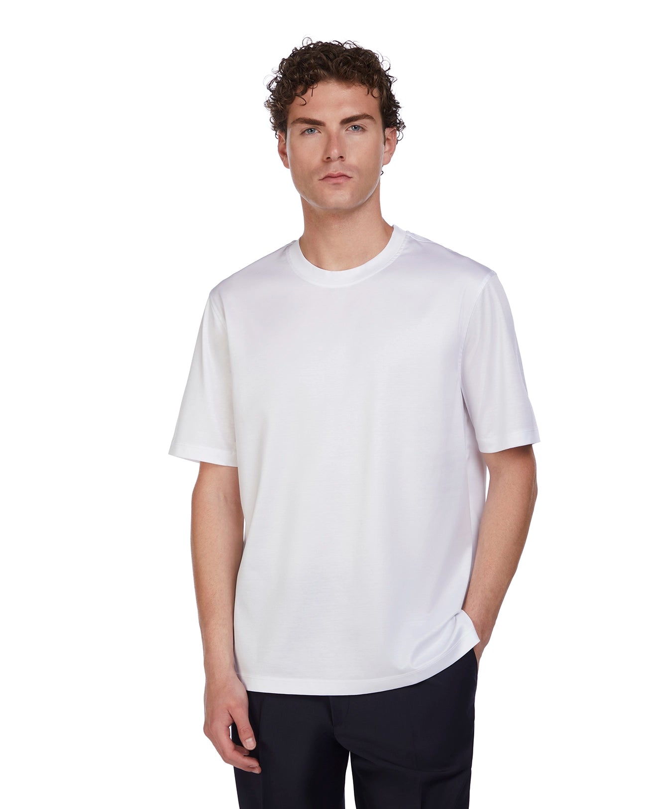 Camiseta Hoorn en hilo de Escocia blanco