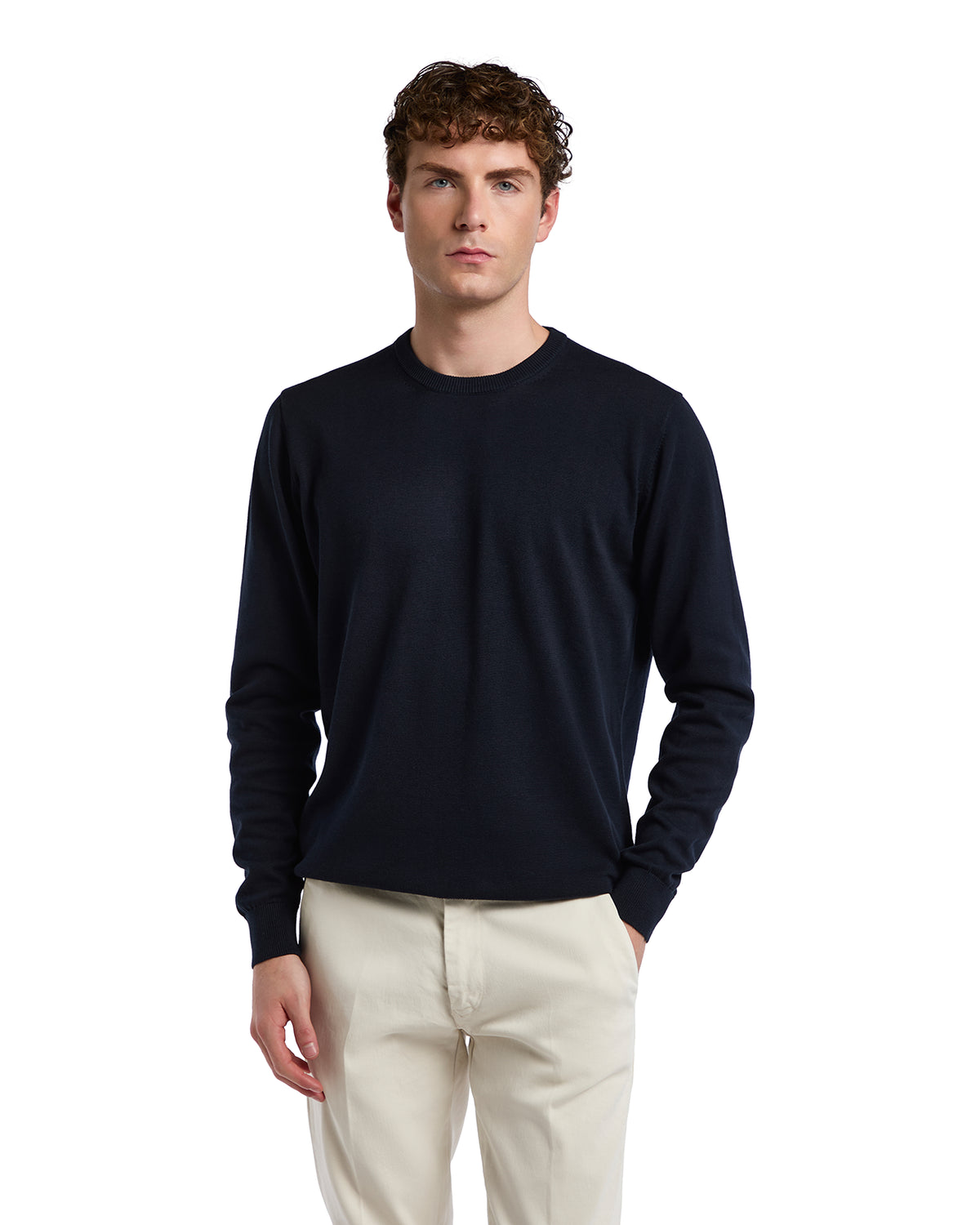 Ugo blue cotton sweater