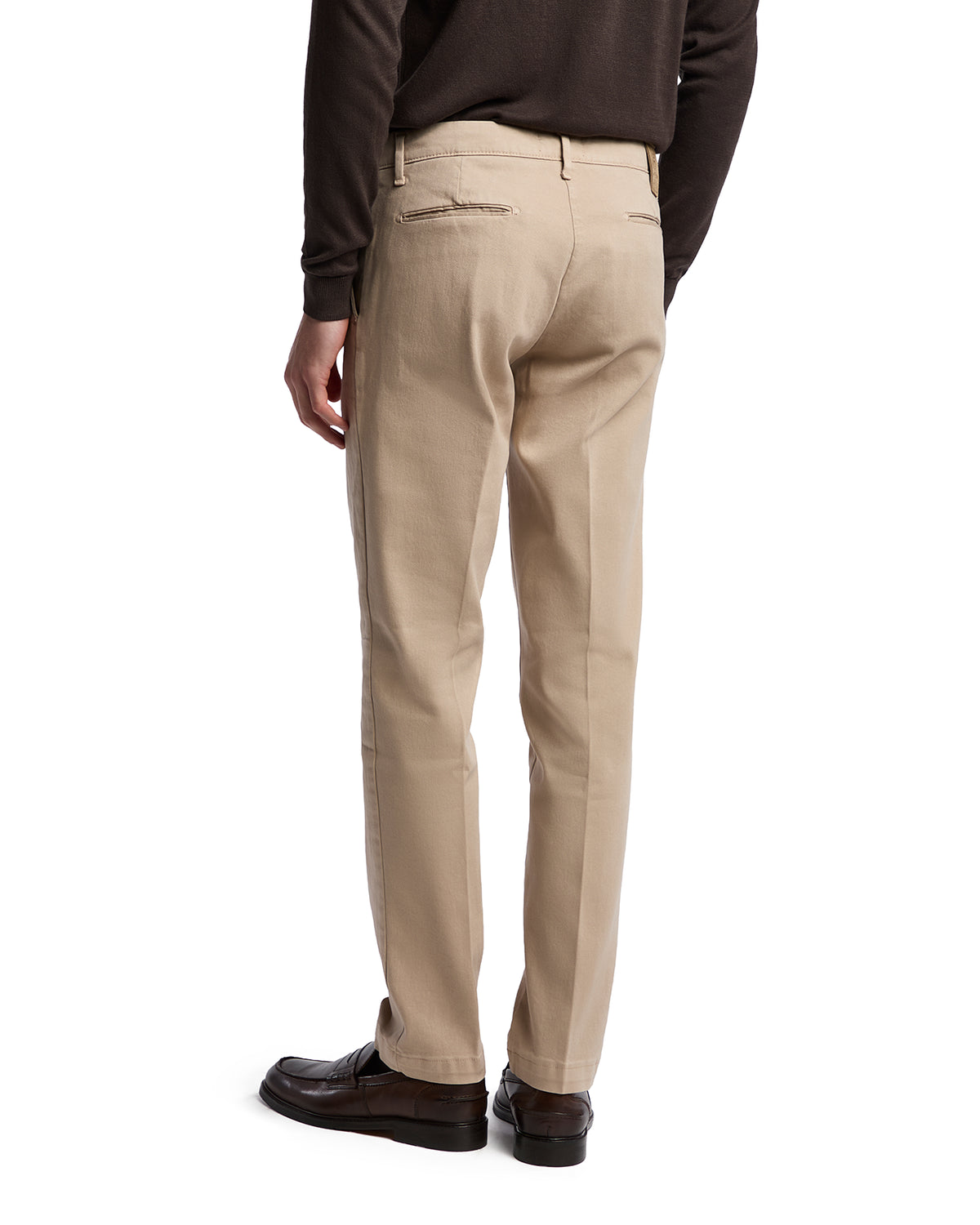 Pantalón Jack de algodón texturizado beige