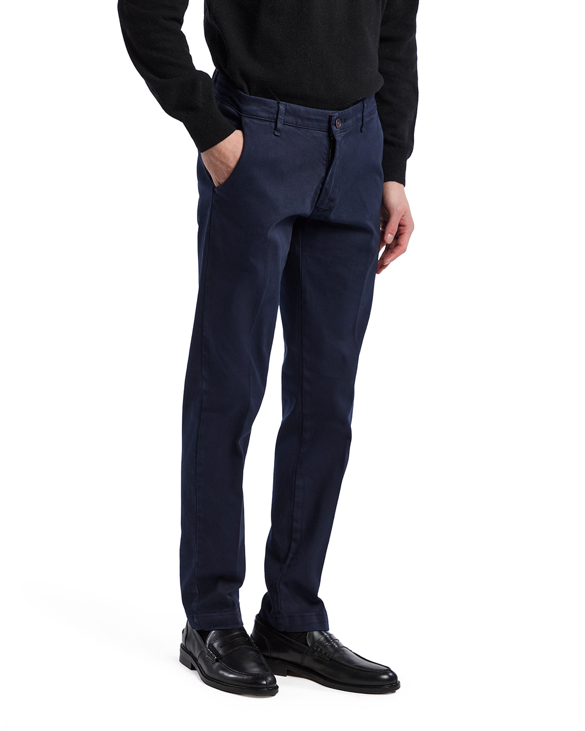 Pantalón Jack de algodón texturizado azul