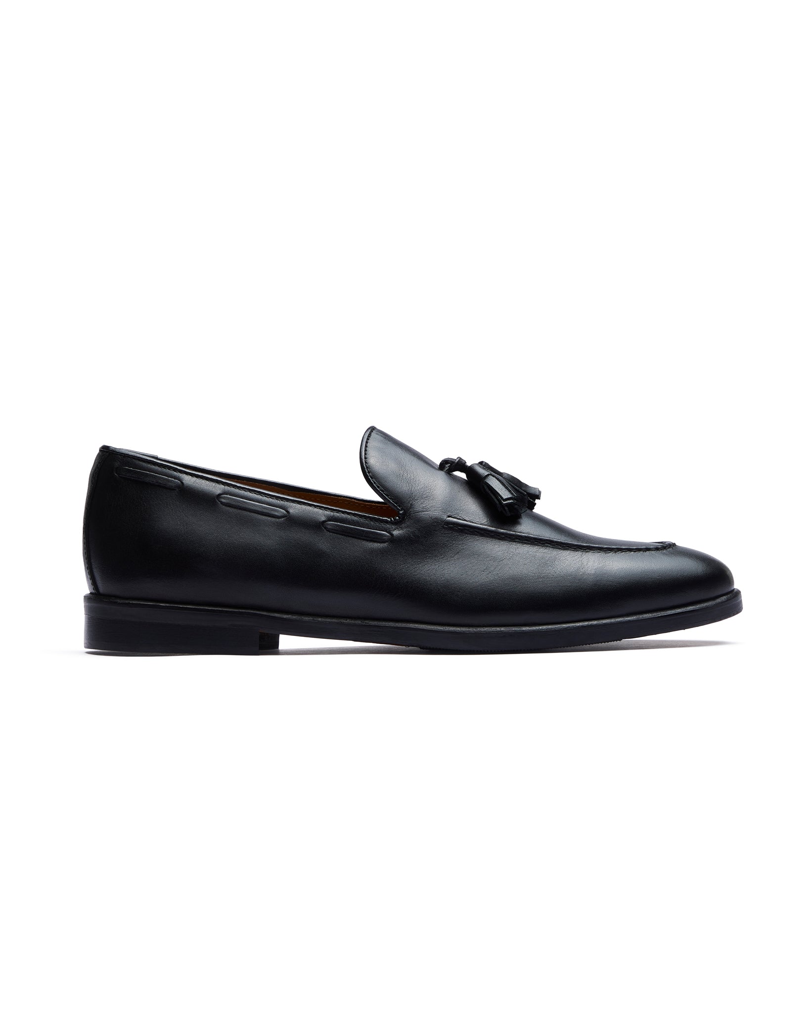 Jasper - black leather loafer
