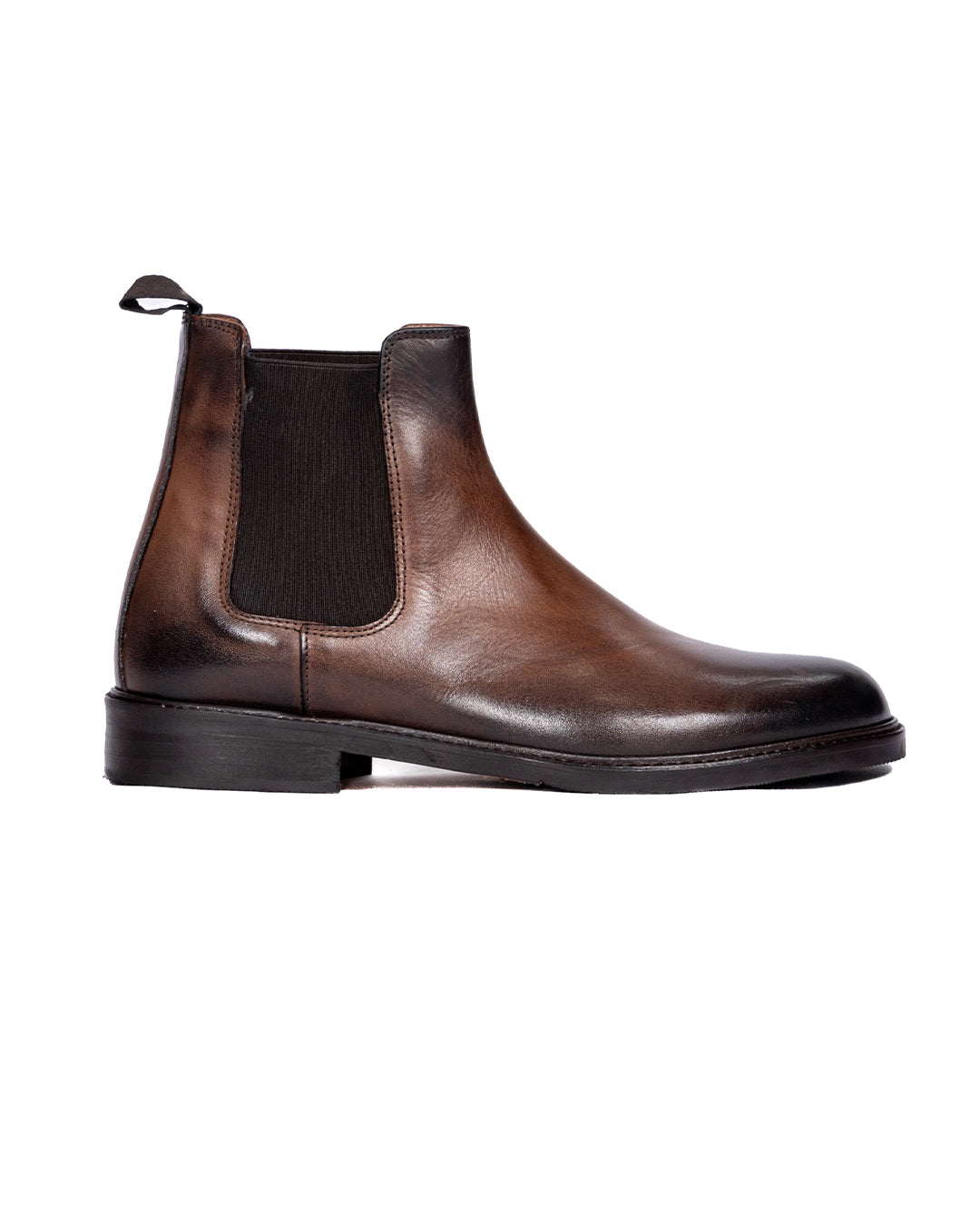 Jae - botte en cuir marron foncé