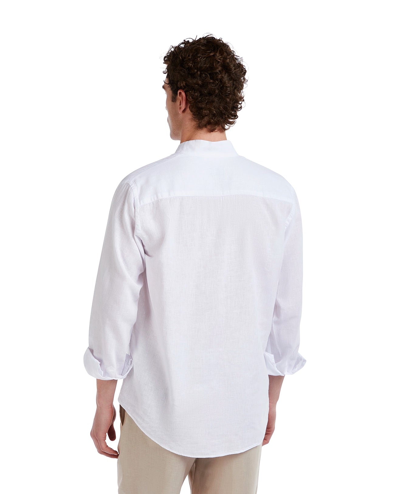 Camicia Waikiki in lino e cotone bianca