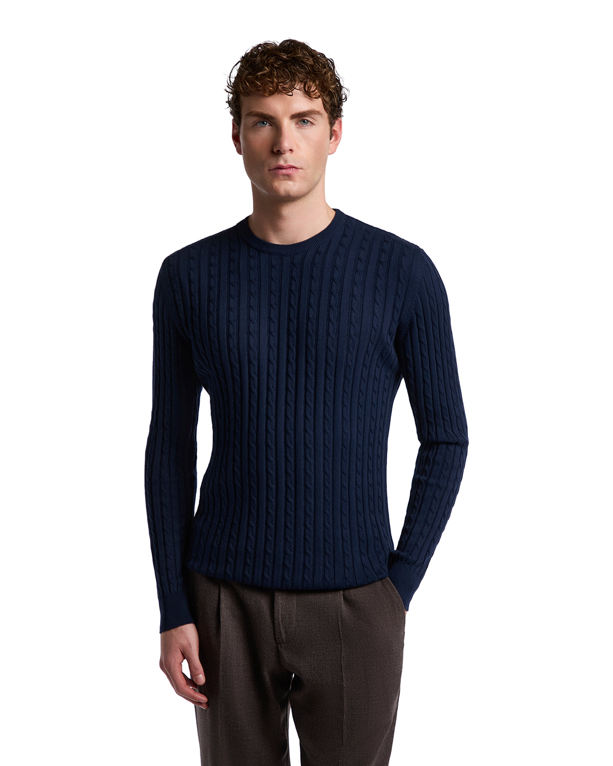 Maglione Fils in cotone blu