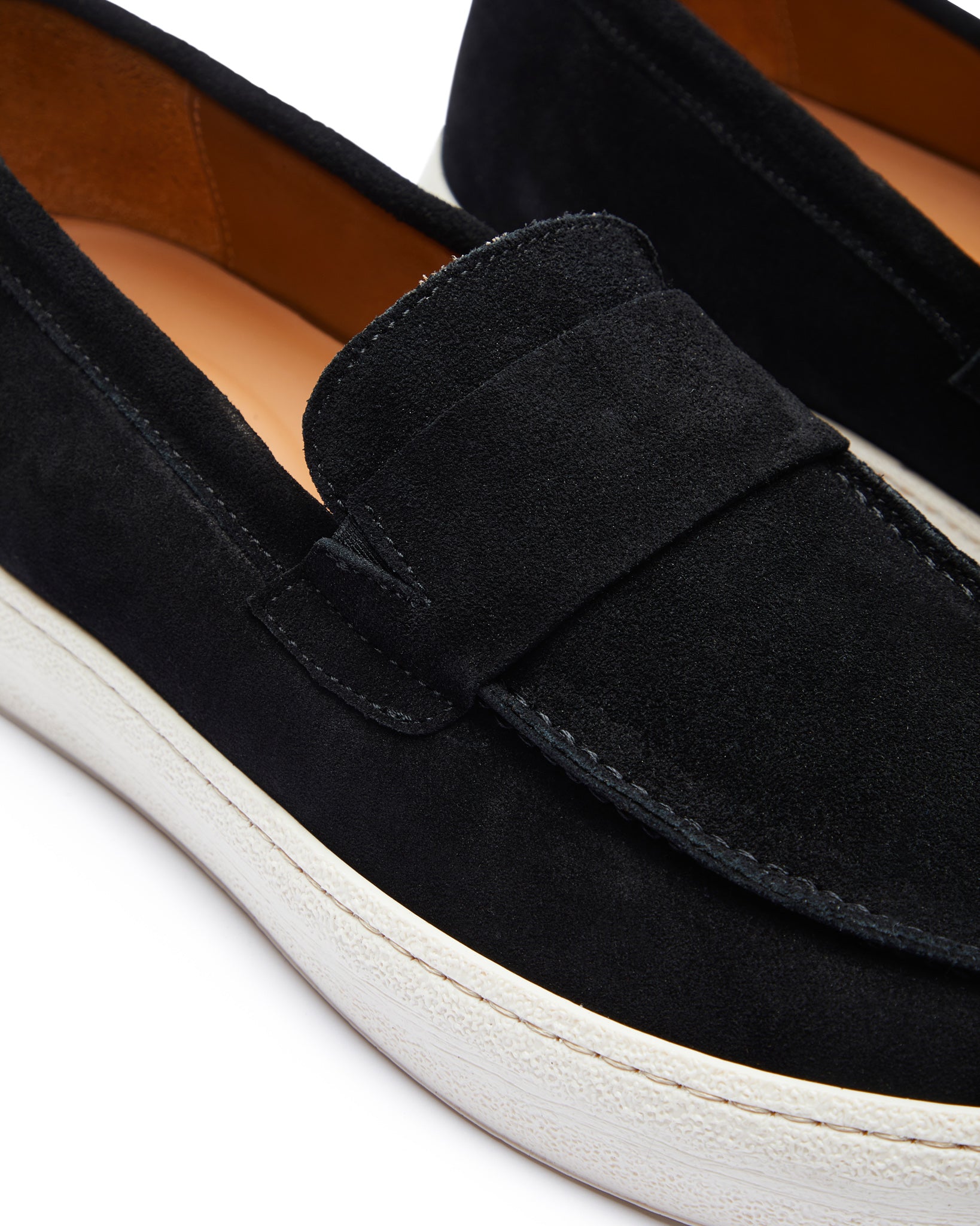 Maxime black suede slip-on