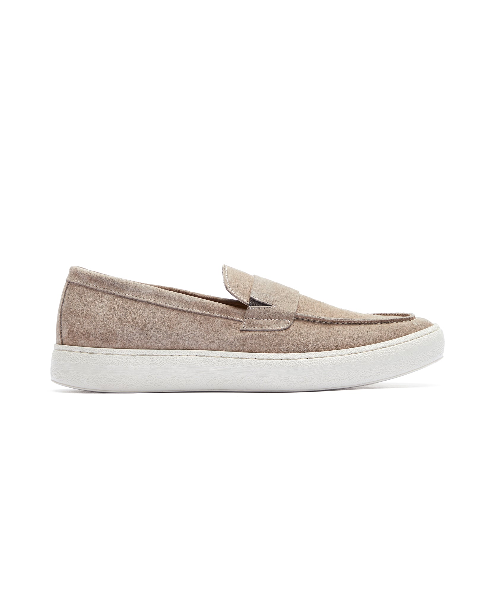 Maxime beige suede slip-on