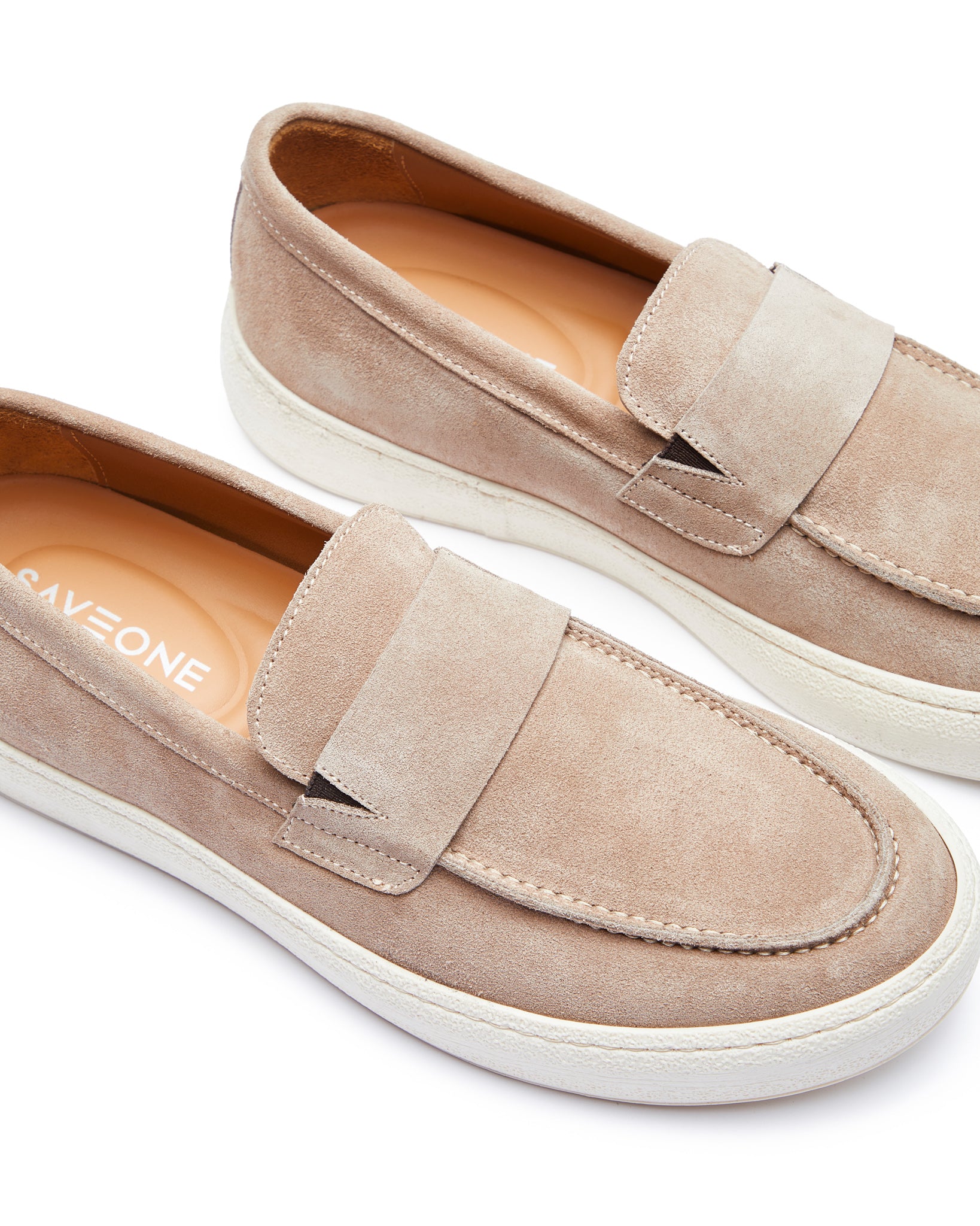 Maxime beige suede slip-on