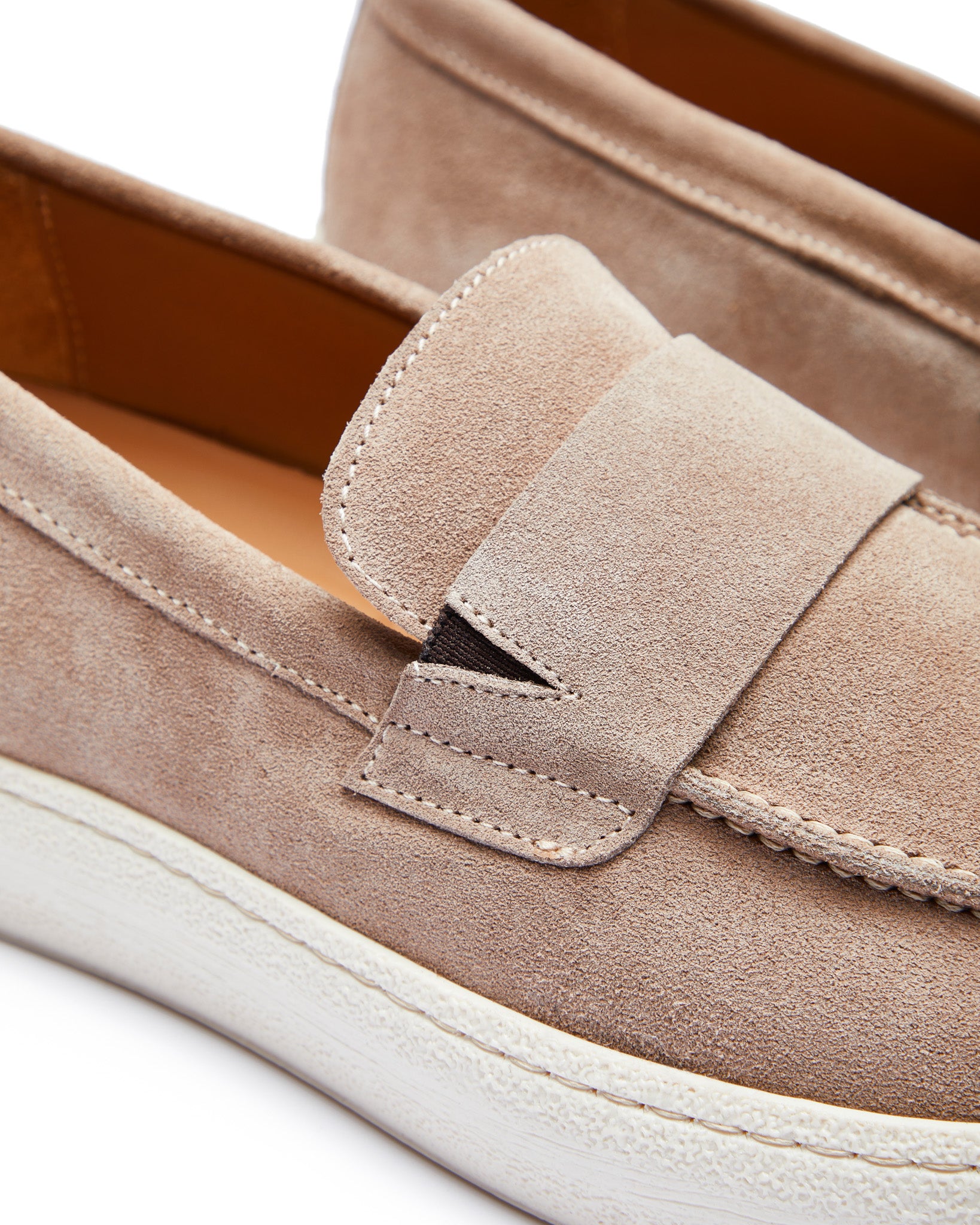 Maxime beige suede slip-on