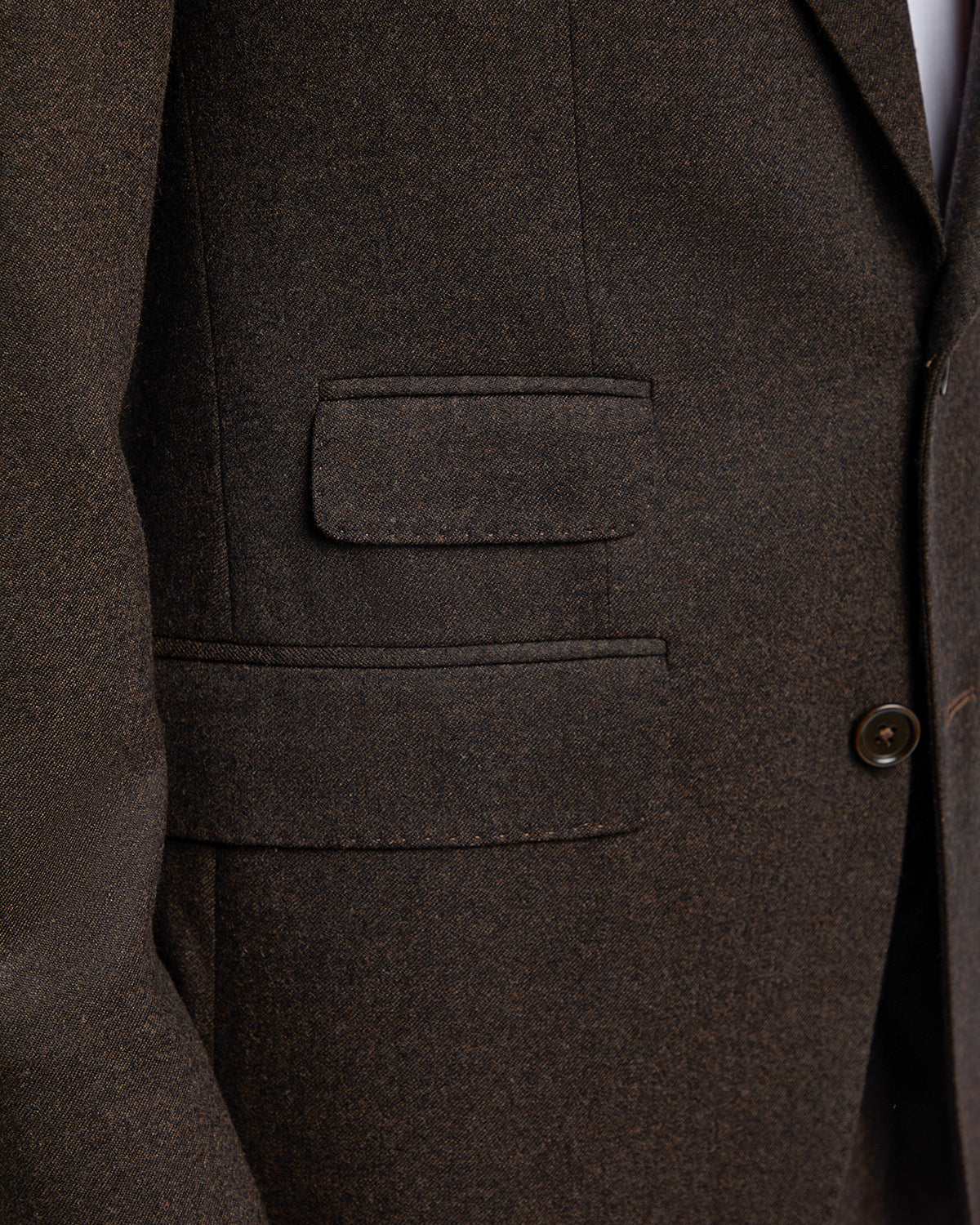 Veste Milano en flanelle Rugby Drago marron foncé