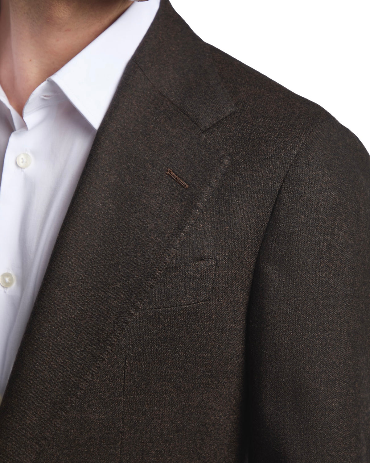 Milano flannel jacket in dark brown Rugby Drago