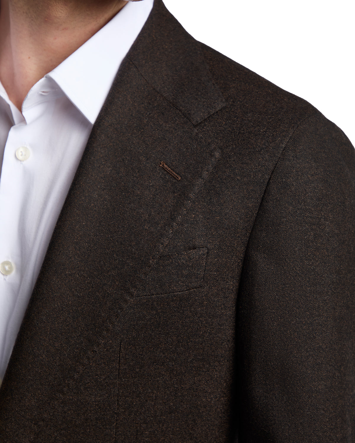 Milano flannel jacket in dark brown Rugby Drago