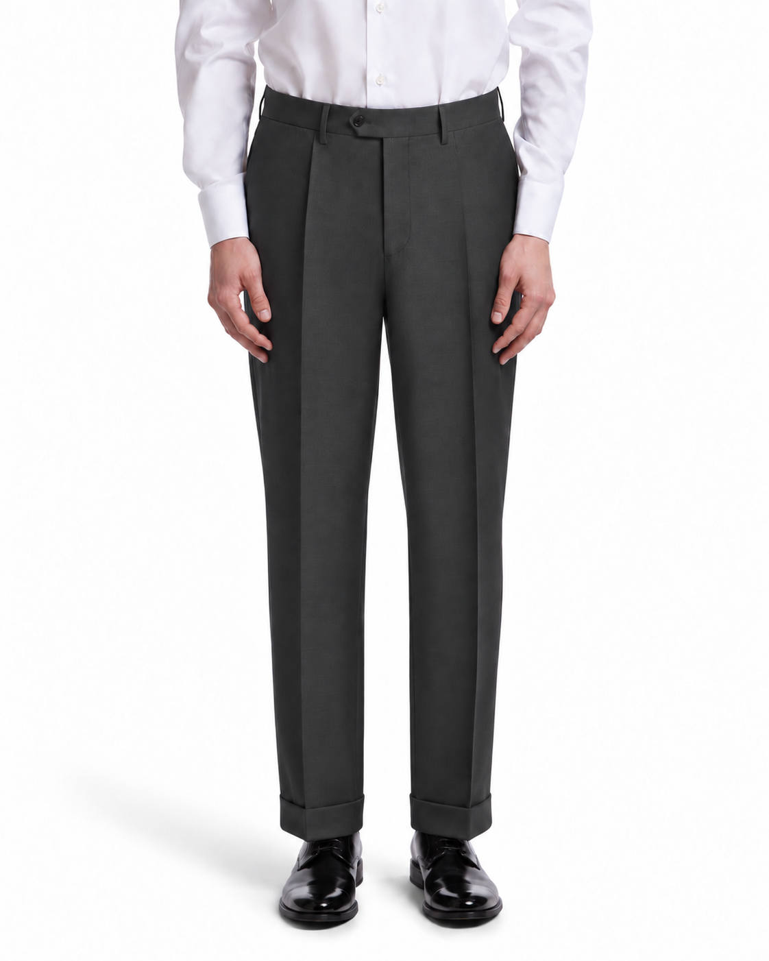 Pantalone Classic in lana Perennial Canonico antracite