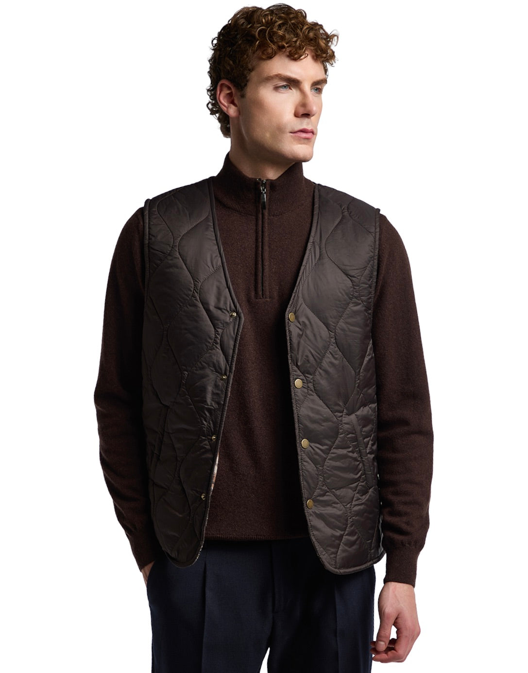 Gilet New Castle marron