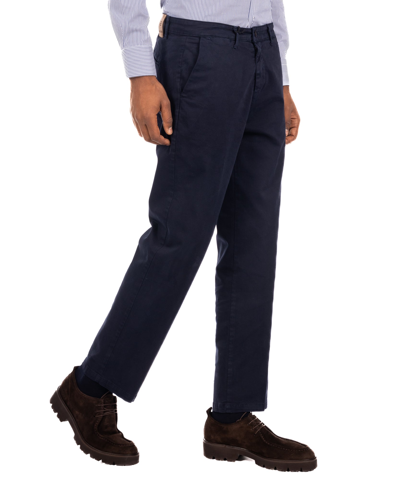Sorrento - blue wide bottom trousers