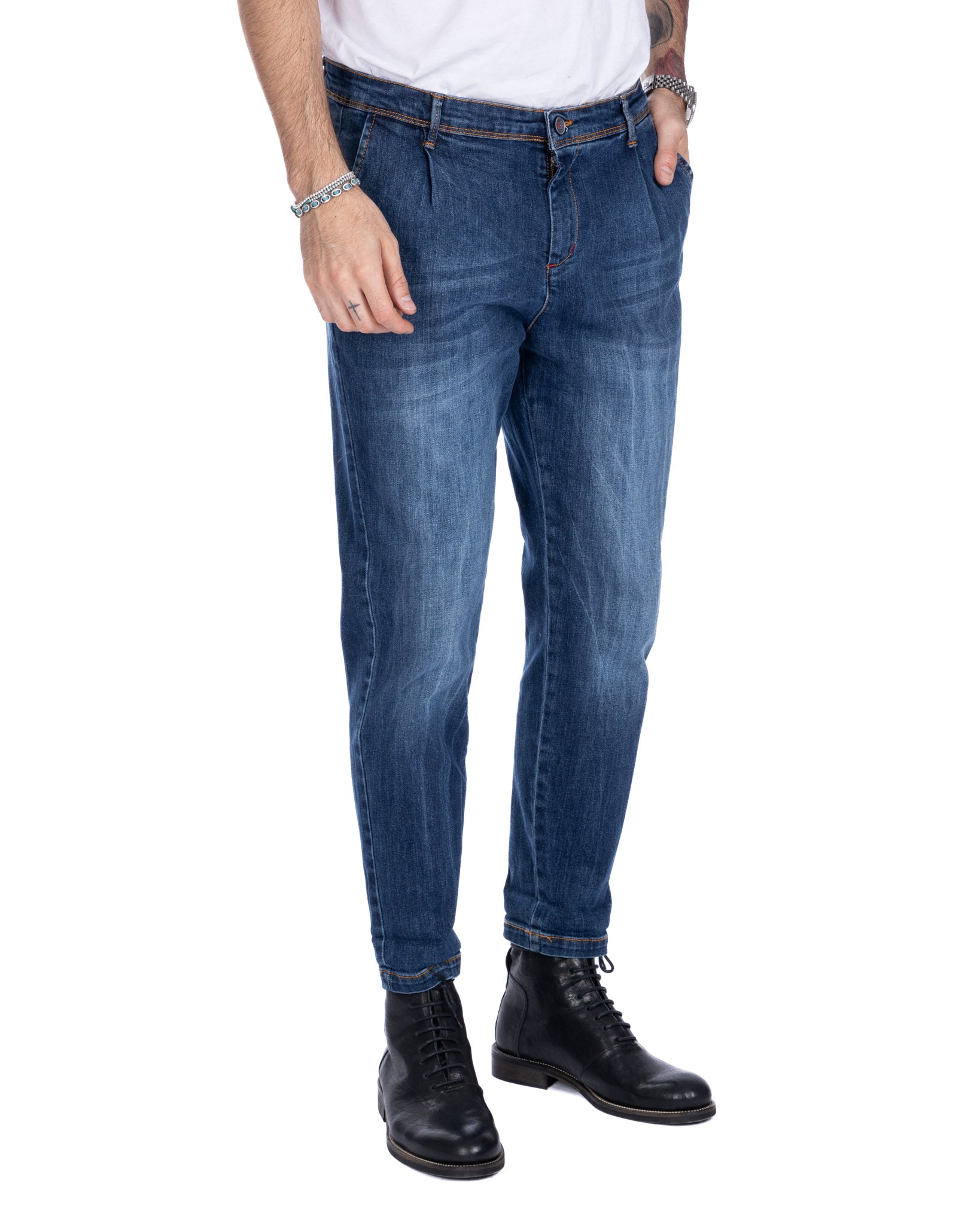 Orleans - america pocket jeans medium wash