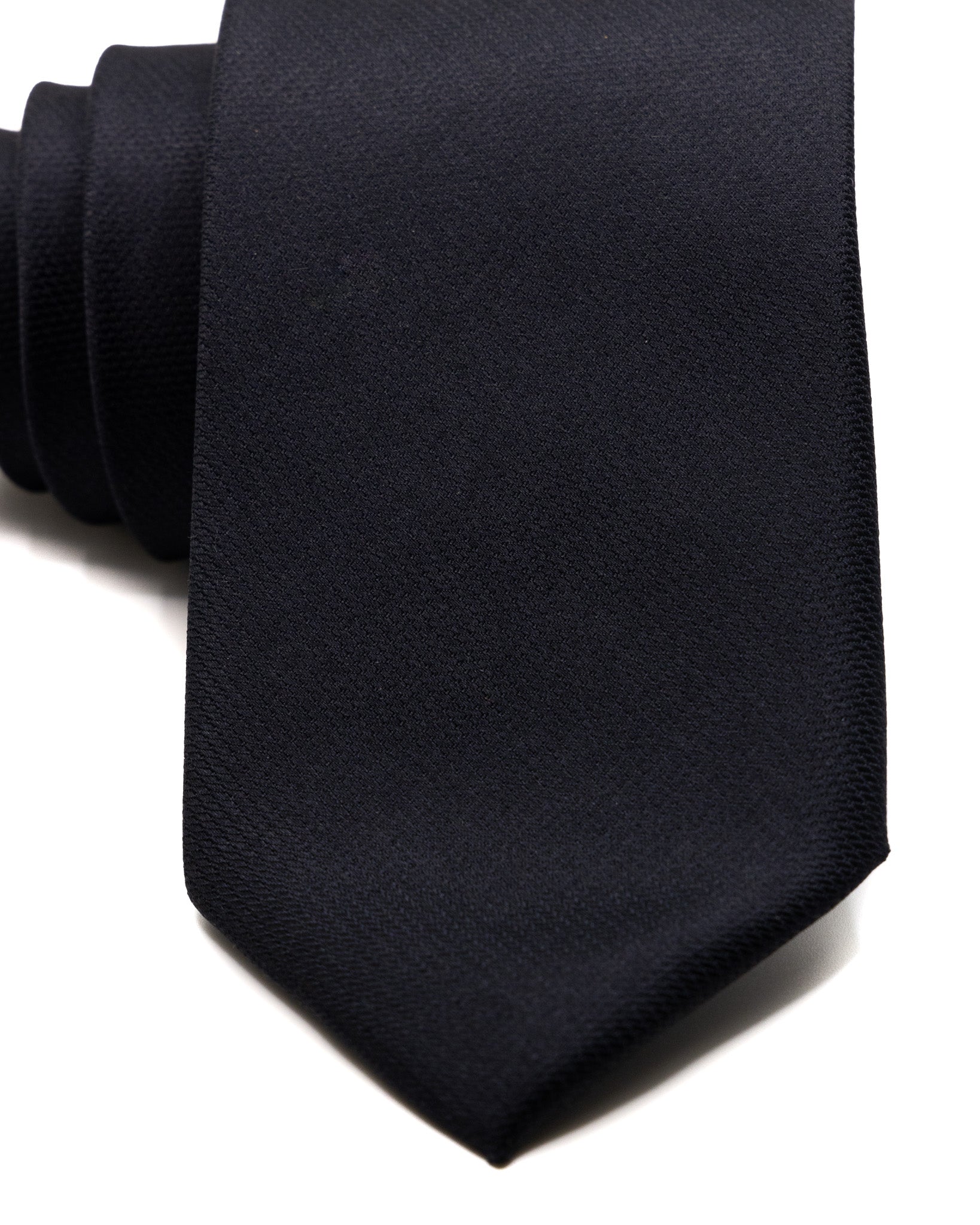 Cravatta - in seta armaturata nera