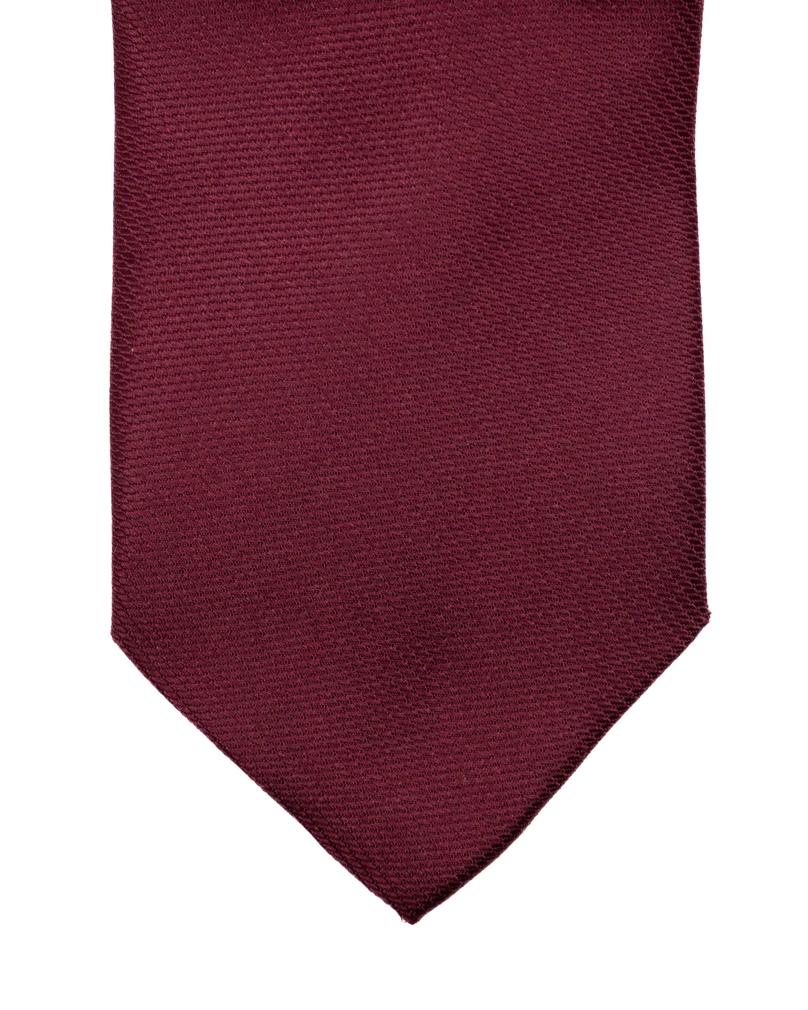 Tie - in burgundy woven silk