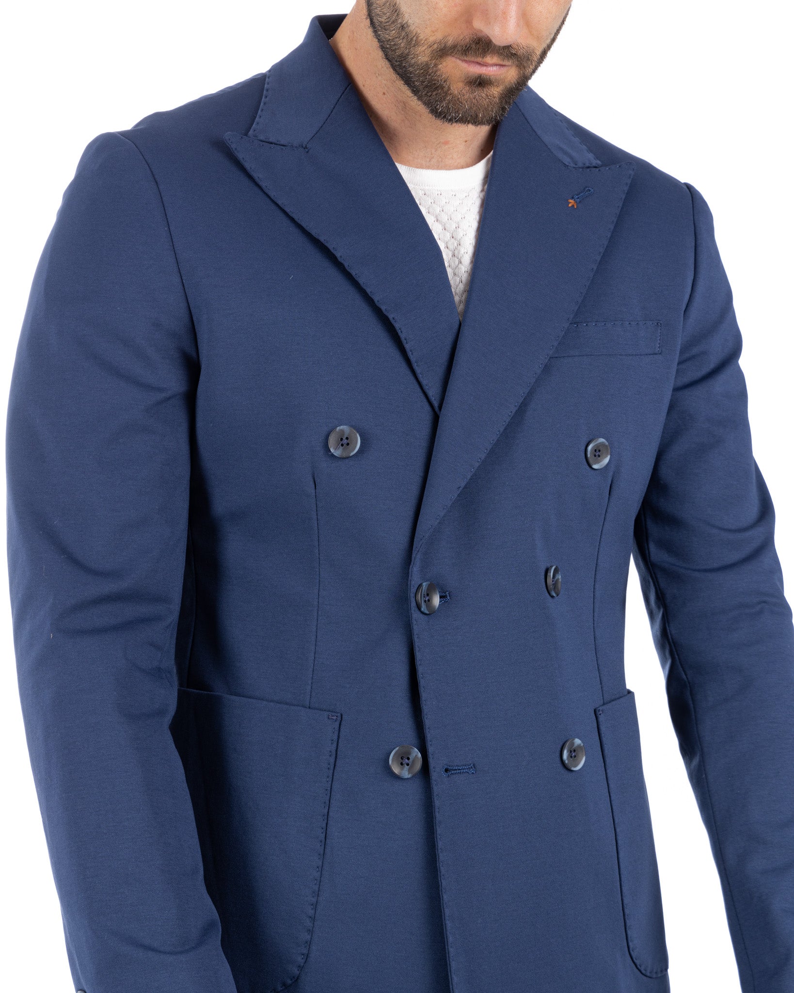 Ostuni - blue double-breasted jacket