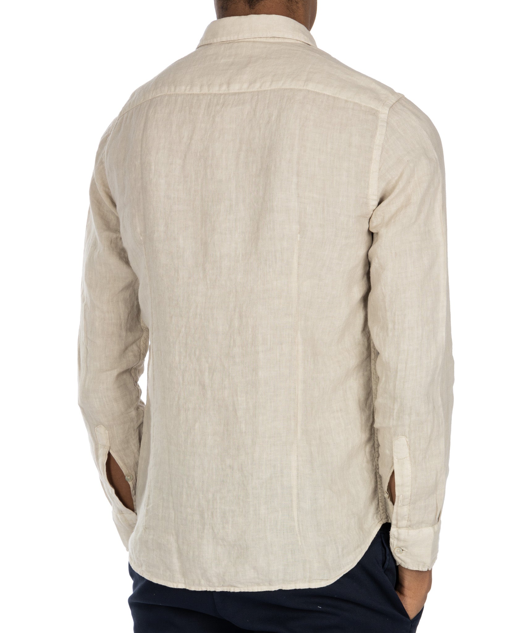 Montecarlo - chemise pur lin beige