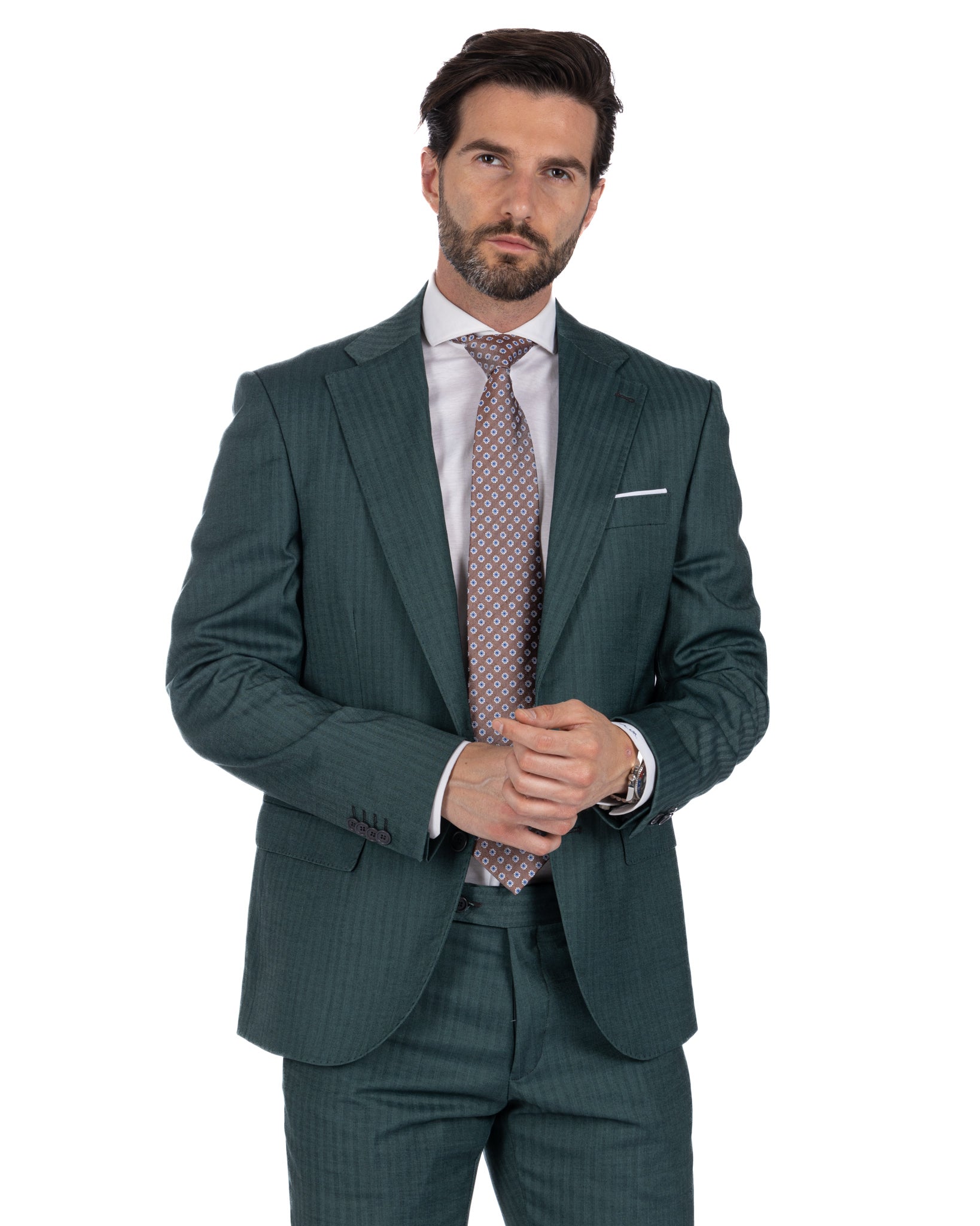 Paris - green solaro single-breasted suit