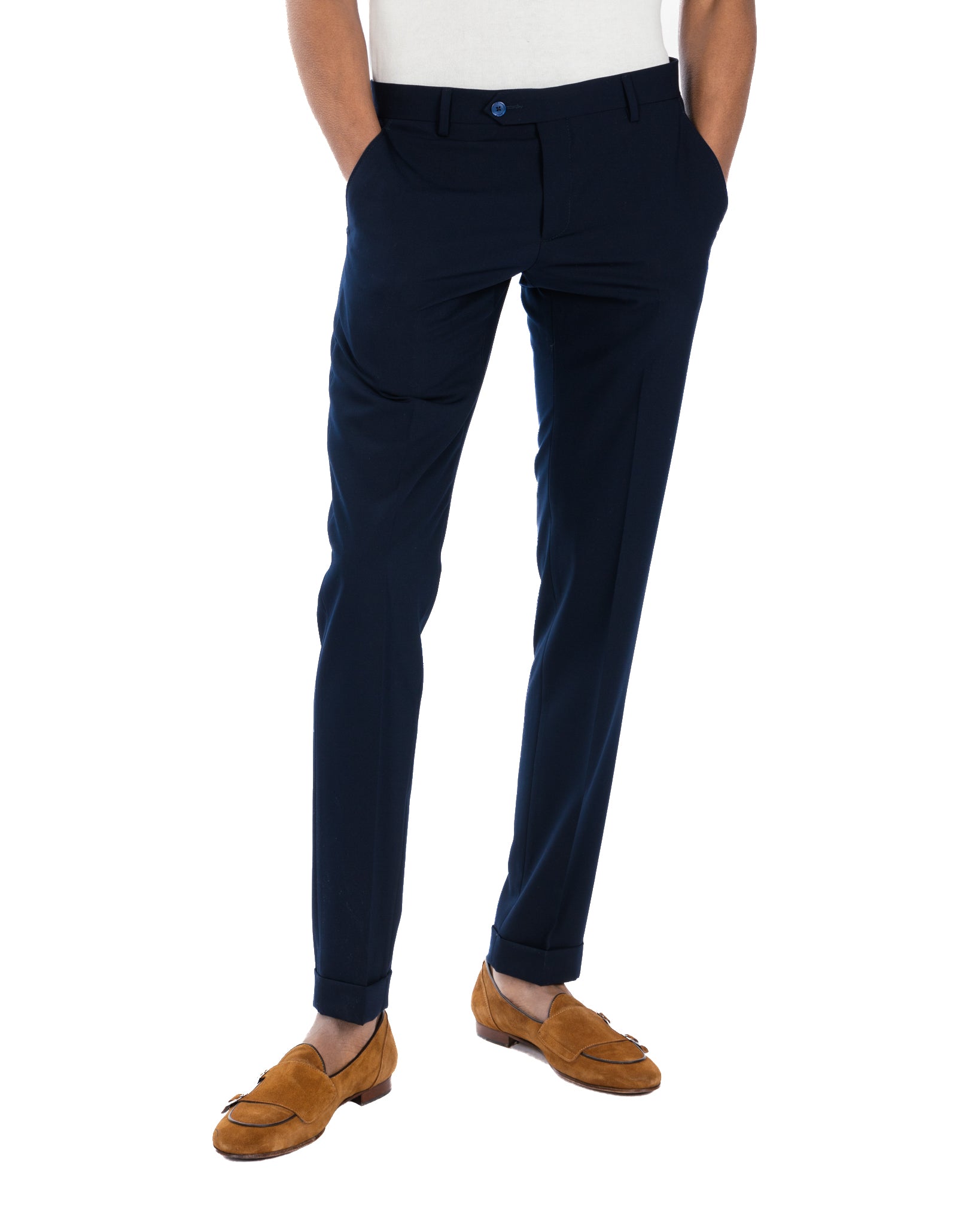 Brema - basic blue trousers